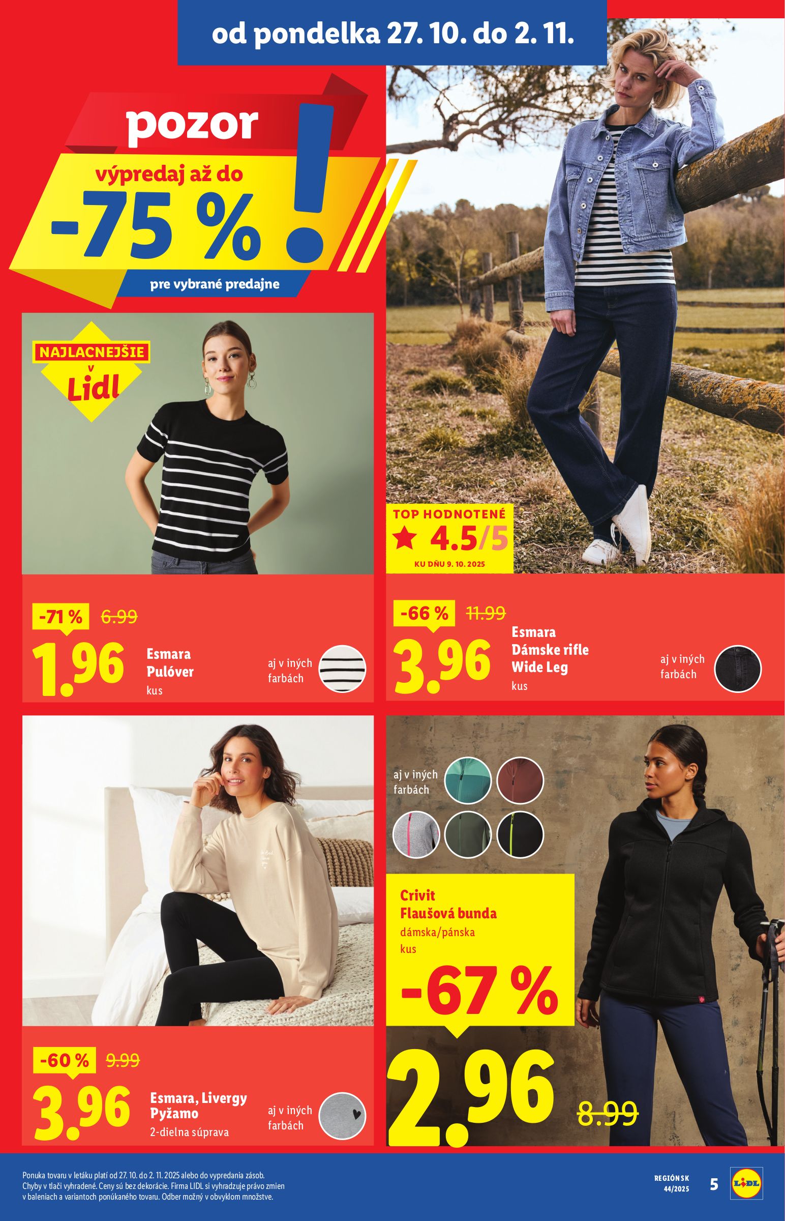 lidl - Leták Lidl - Špeciálne akcie - vybrané predajne platný od 27.10. do 02.11. - page: 5