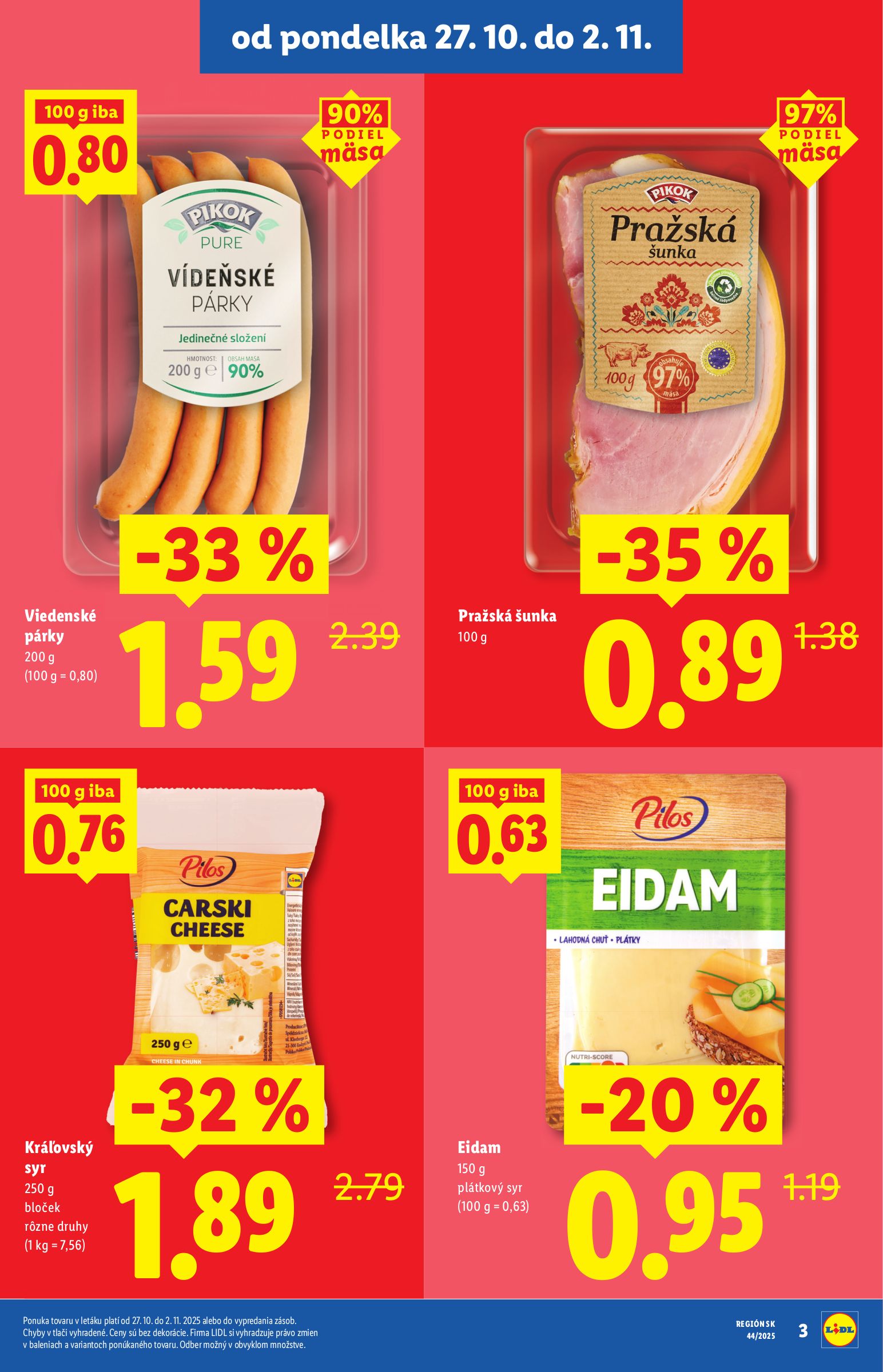 lidl - Leták Lidl - Špeciálne akcie - vybrané predajne platný od 27.10. do 02.11. - page: 3