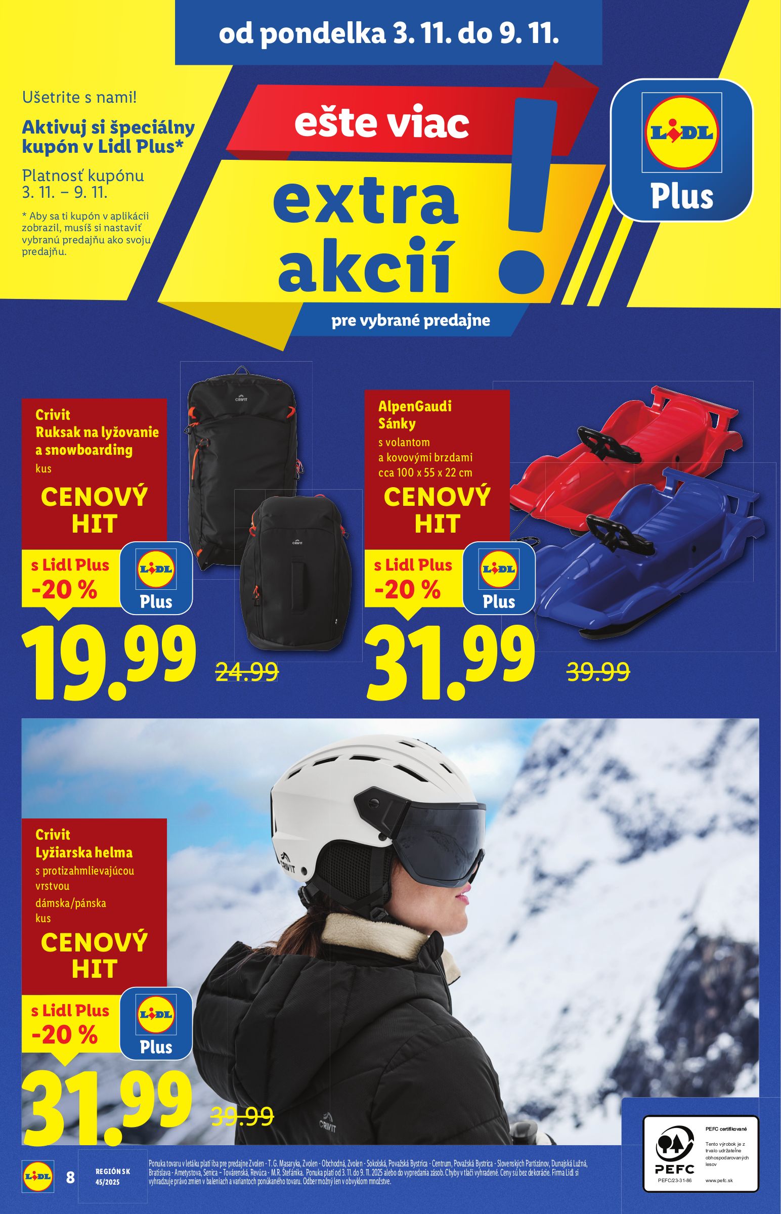 lidl - Leták Lidl - Špeciálne akcie - vybrané predajne platný od 03.11. do 09.11. - page: 8