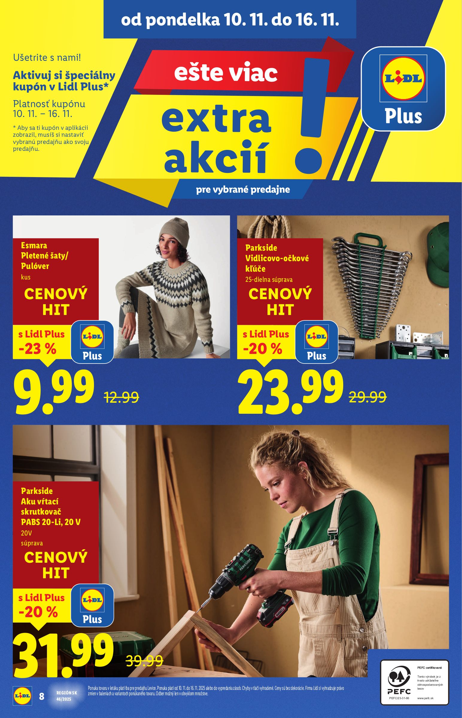 lidl - Leták Lidl - Extra akcie pre vybrané predajne platný od 10.11. do 16.11. - page: 10