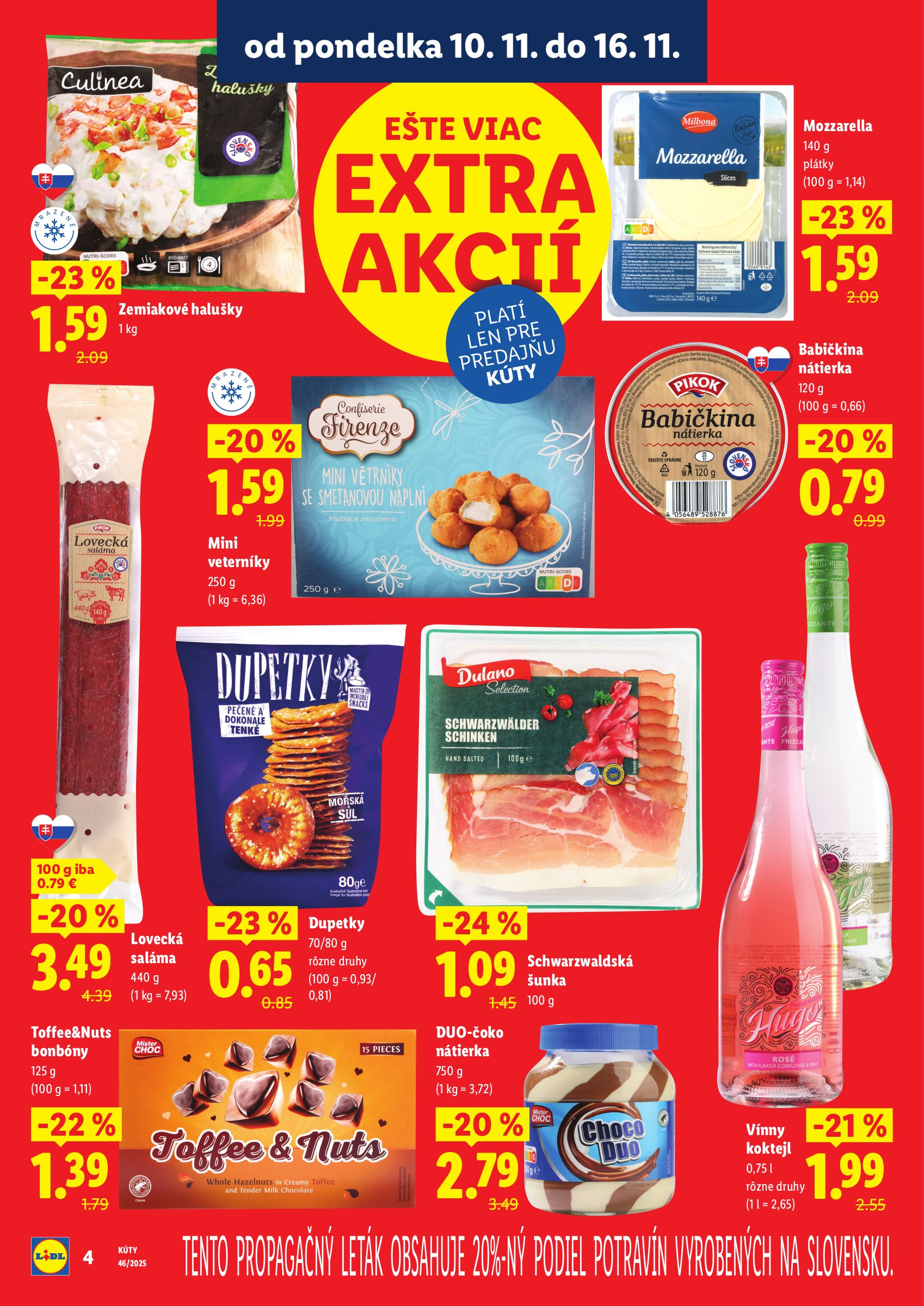 lidl - Leták Lidl - Nová predajňa v Kútoch platný od 10.11. do 16.11. - page: 4