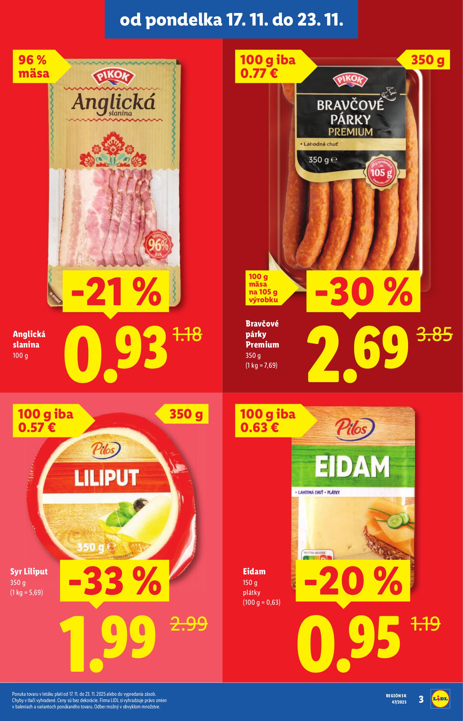 lidl - Leták Lidl - Extra akcie pre vybrané predajne platný od 17.11. do 23.11. - page: 3