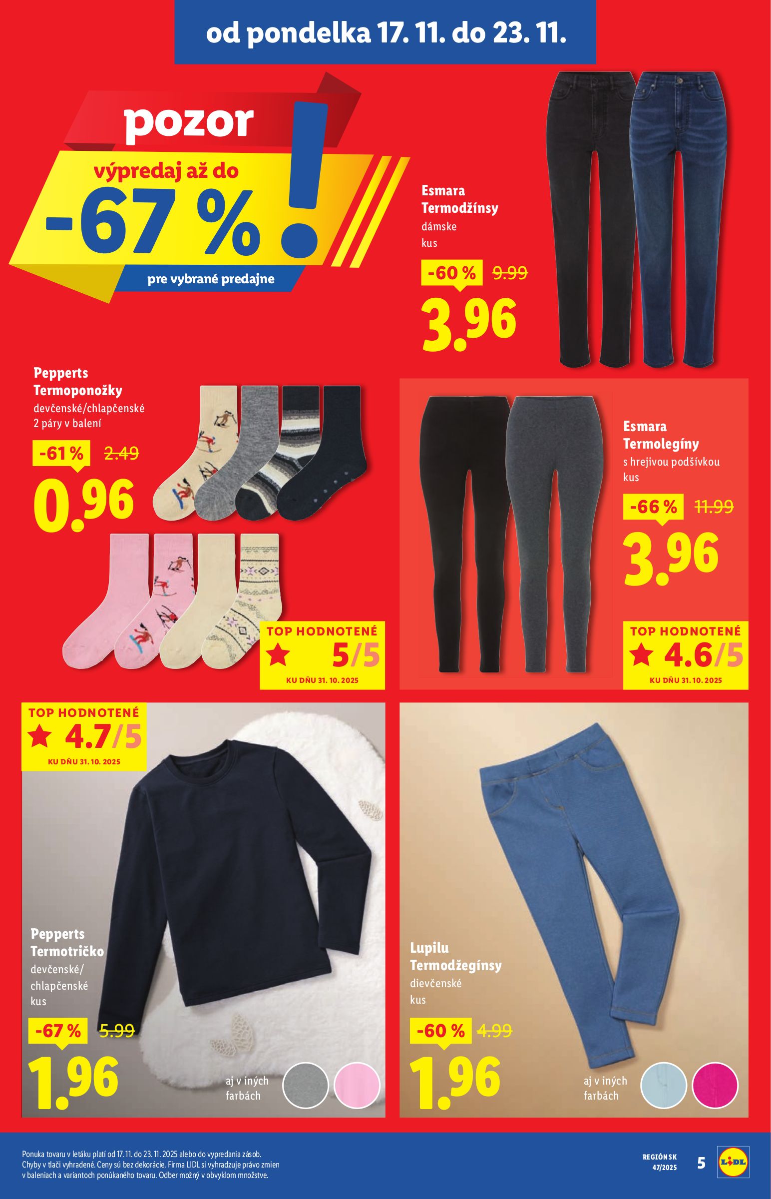 lidl - Leták Lidl - Extra akcie pre vybrané predajne platný od 17.11. do 23.11. - page: 5