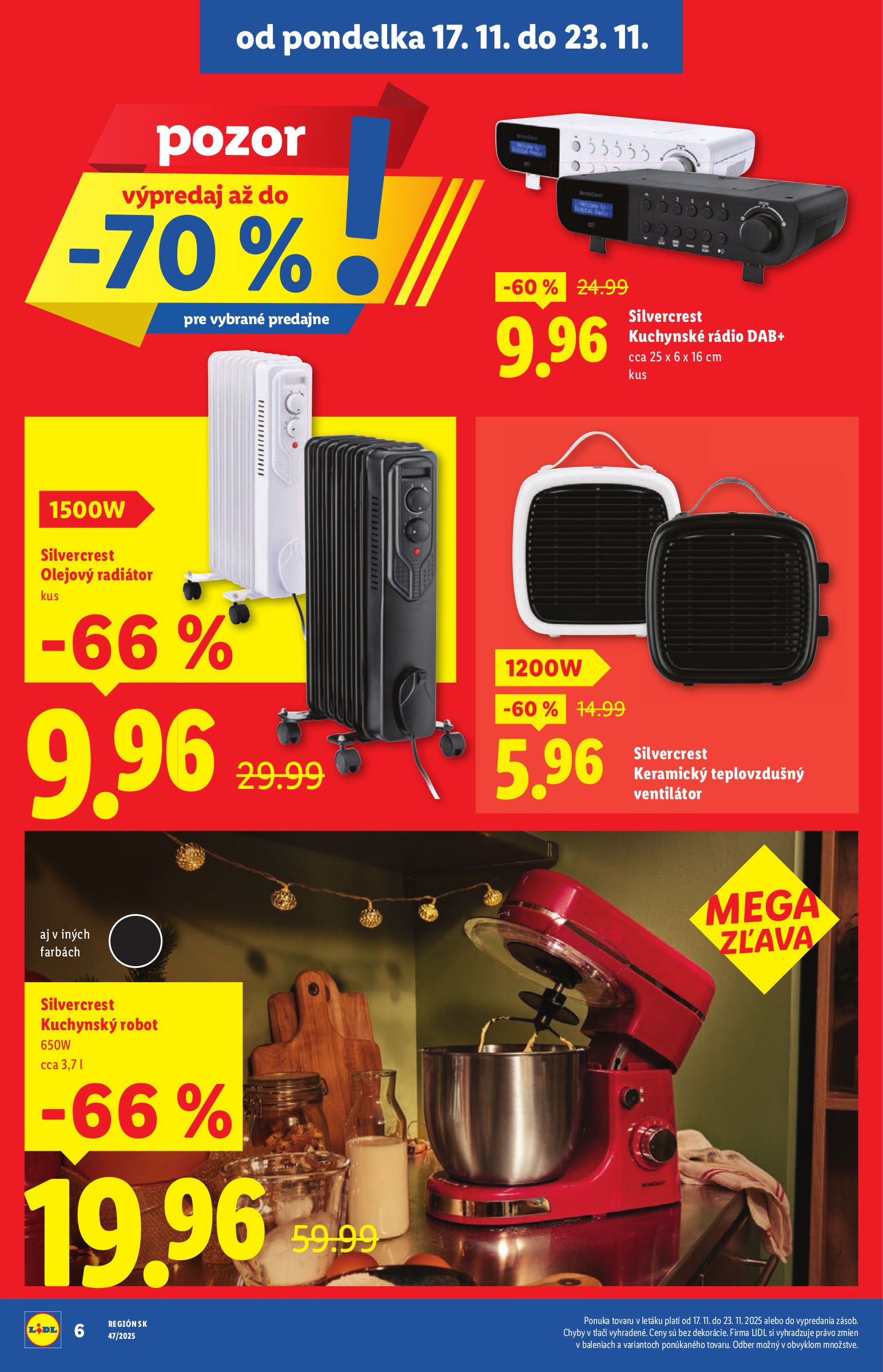 lidl - Leták Lidl - Extra akcie pre vybrané predajne platný od 17.11. do 23.11. - page: 6