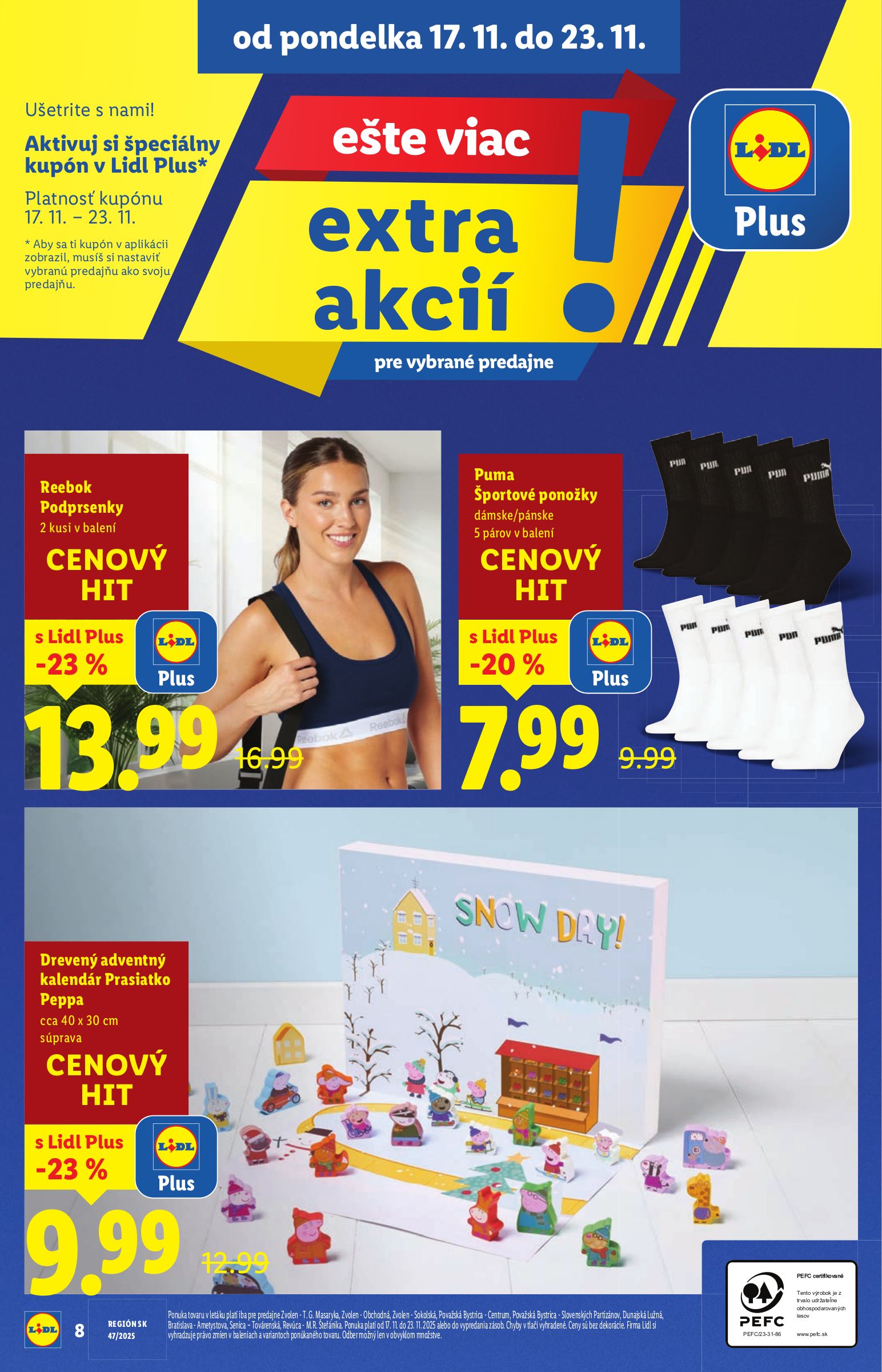 lidl - Leták Lidl - Extra akcie pre vybrané predajne platný od 17.11. do 23.11. - page: 8