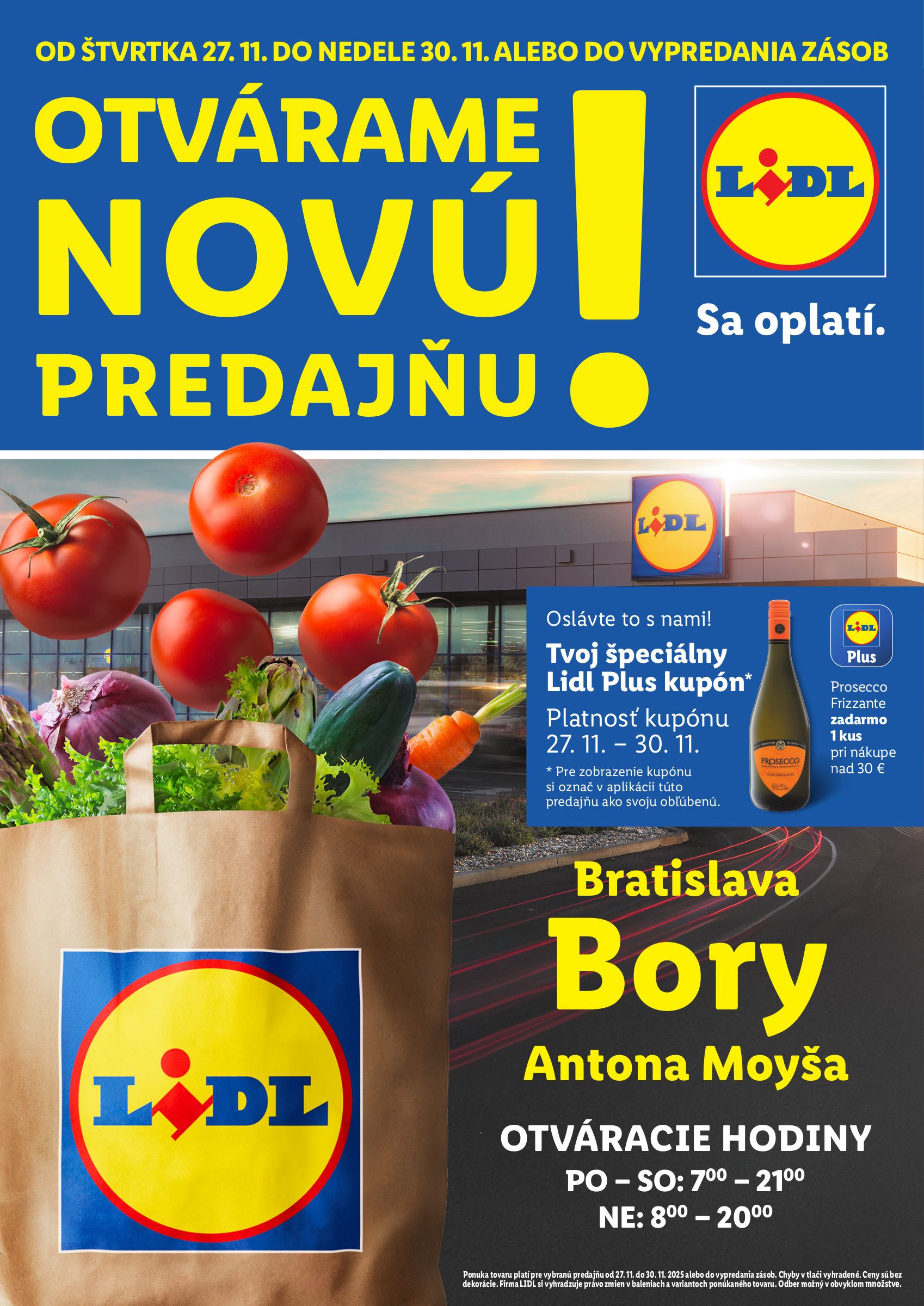 lidl - Leták Lidl - Nová predajňa v Boroch platný od 27.11. do 30.11.