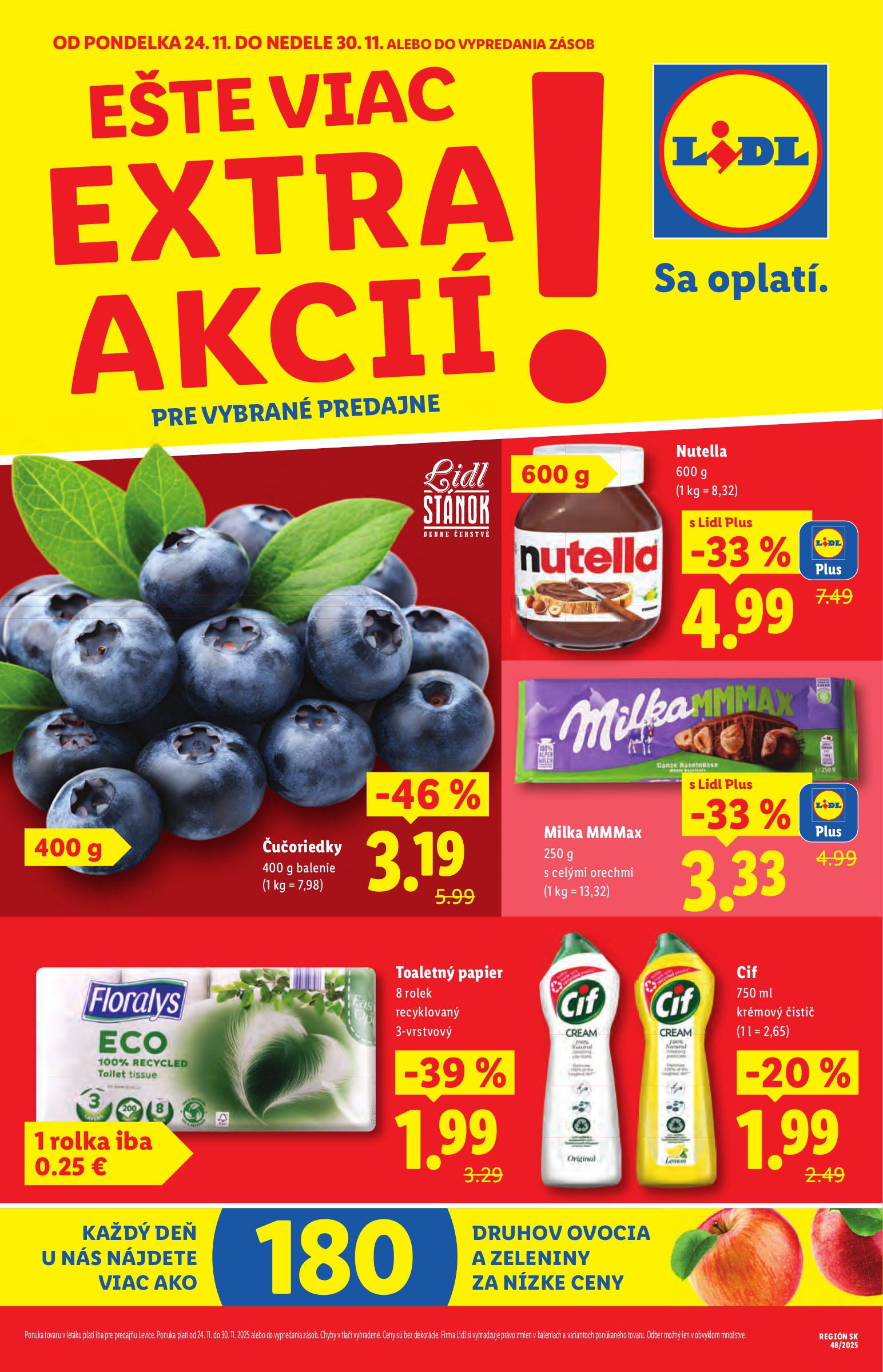 lidl - Leták Lidl - Špeciálne akcie - vybrané predajne platný od 24.11. do 30.11.