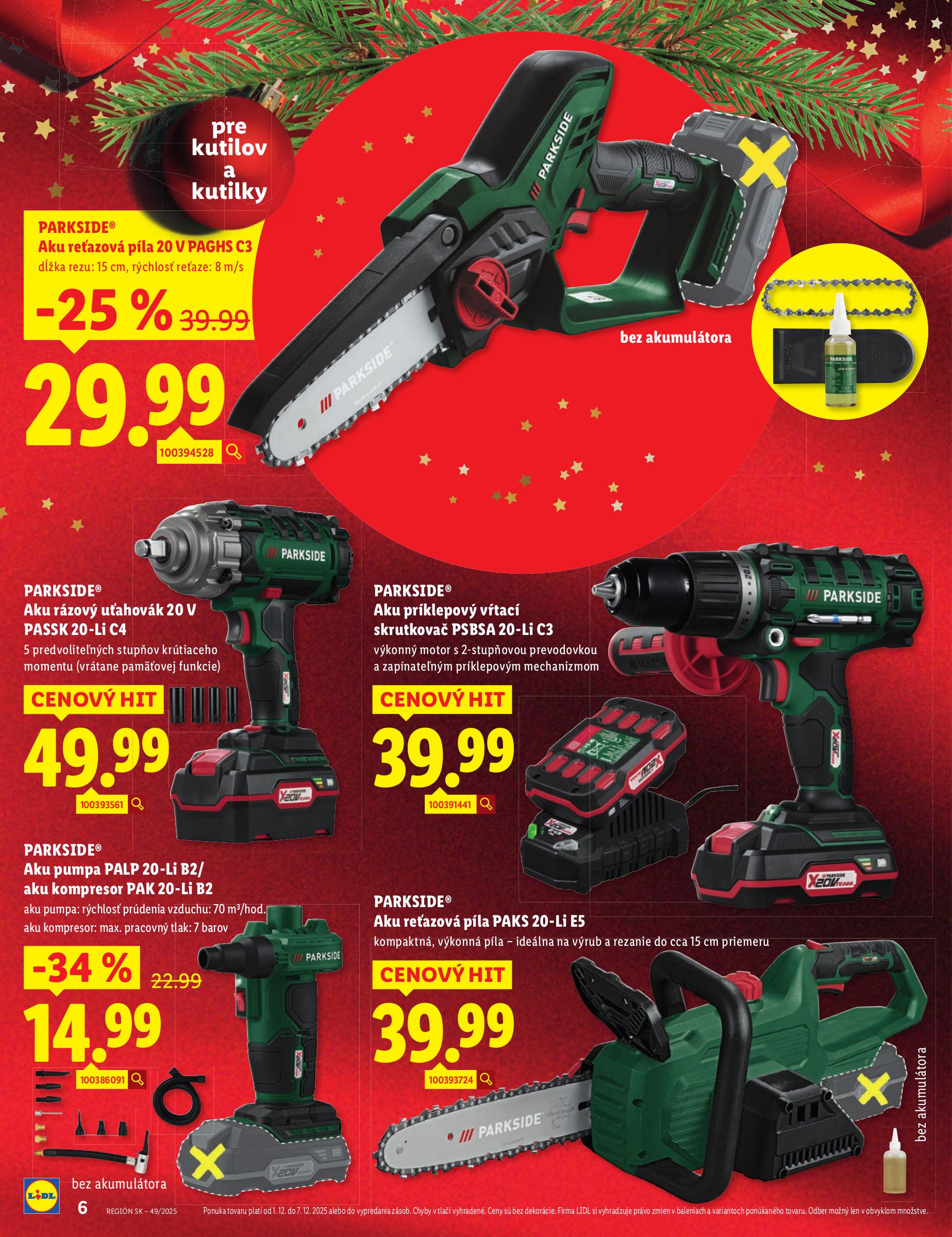 lidl - Leták Lidl.sk platný od 01.12. do 07.12. - page: 6