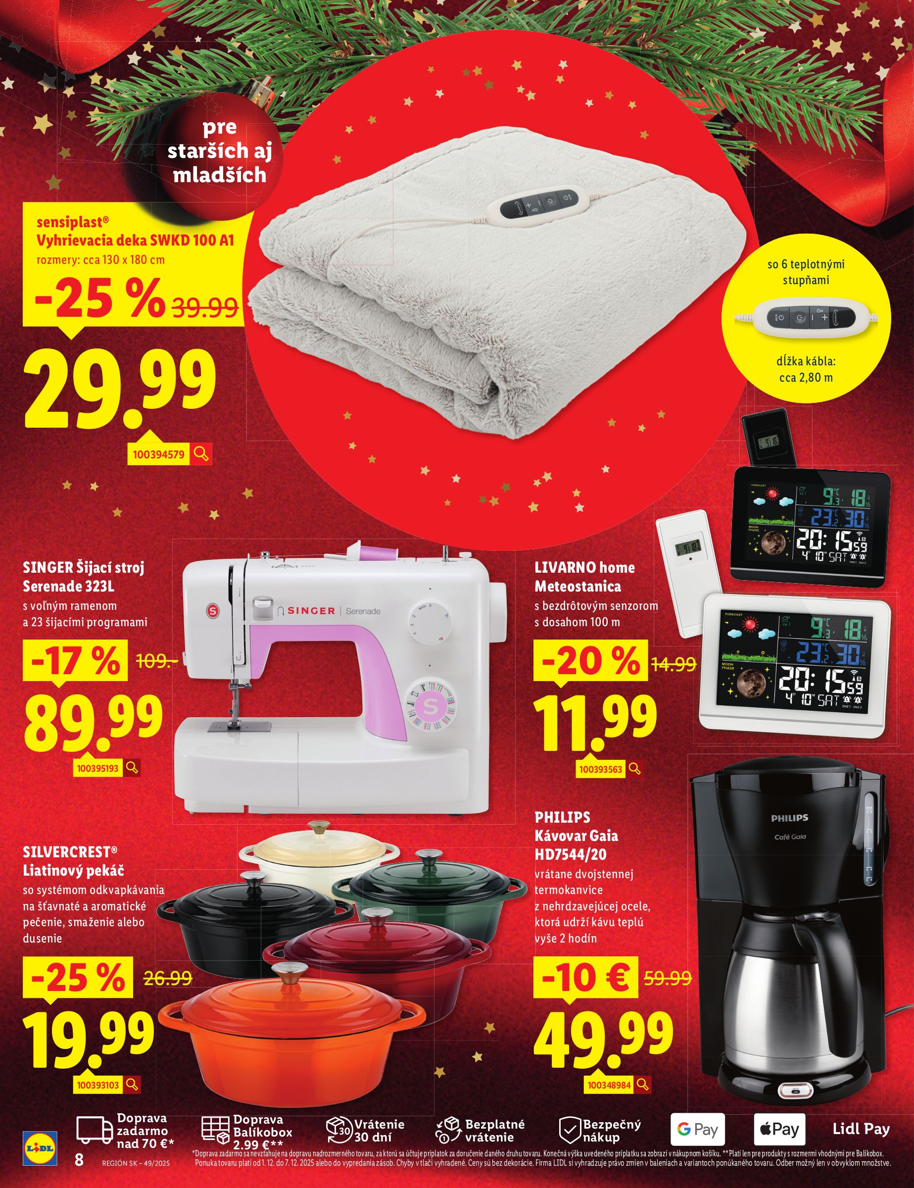 lidl - Leták Lidl.sk platný od 01.12. do 07.12. - page: 8