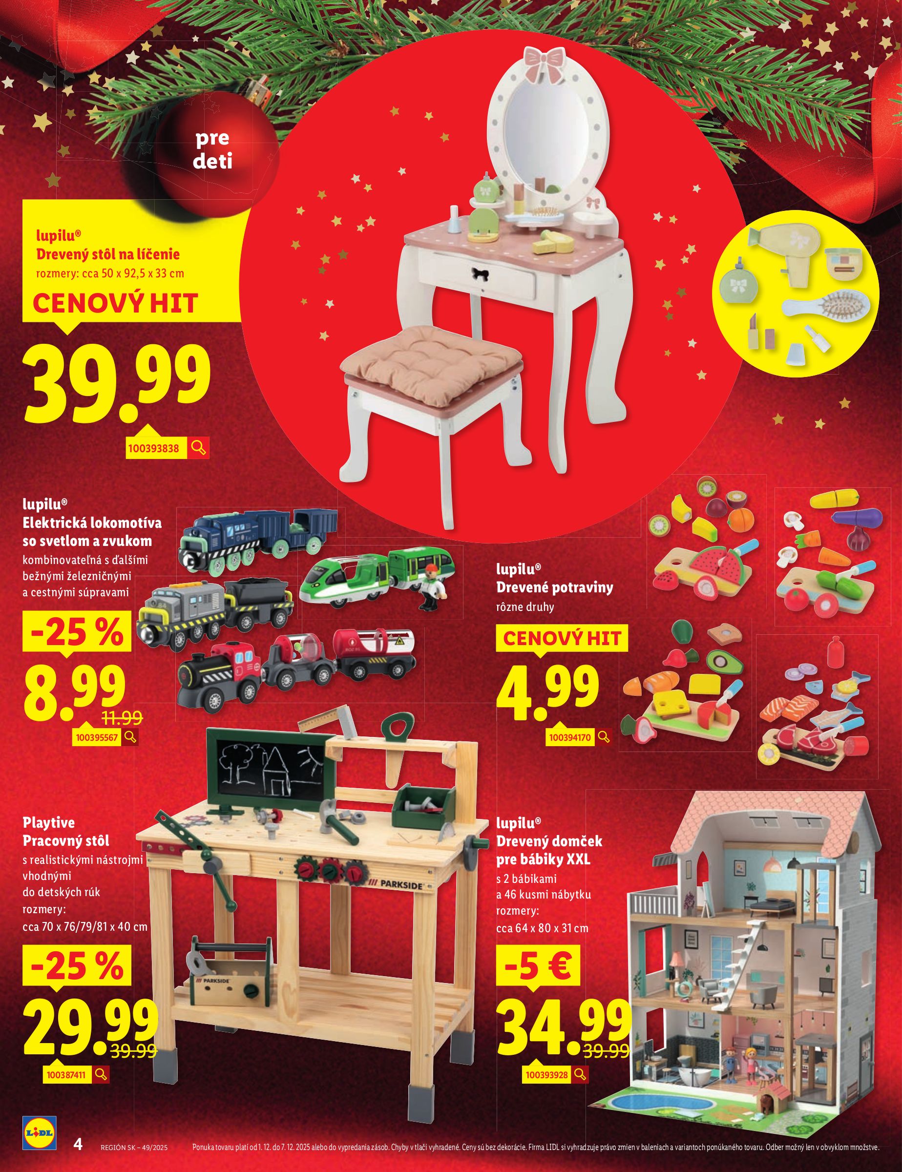 lidl - Leták Lidl.sk platný od 01.12. do 07.12. - page: 4