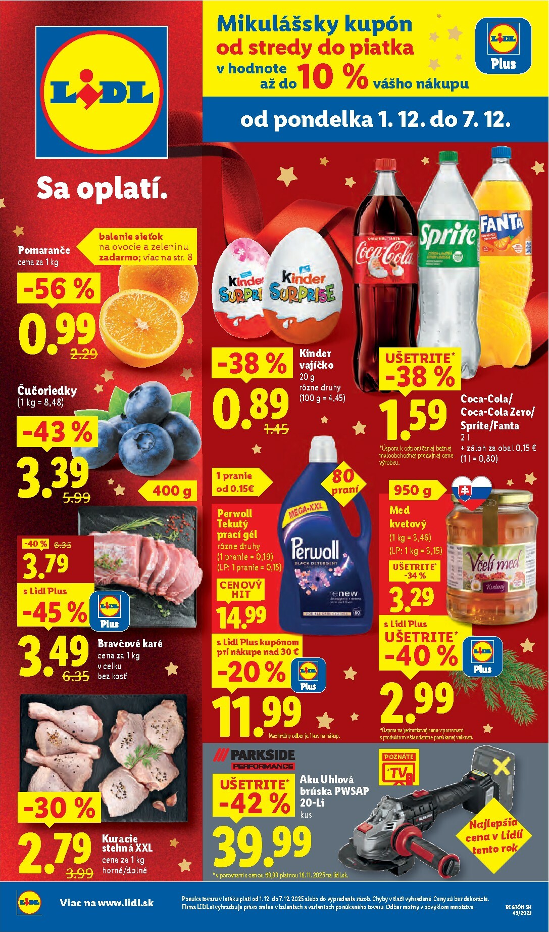 lidl - Leták Lidl platný od 01.12. do 07.12. - page: 1