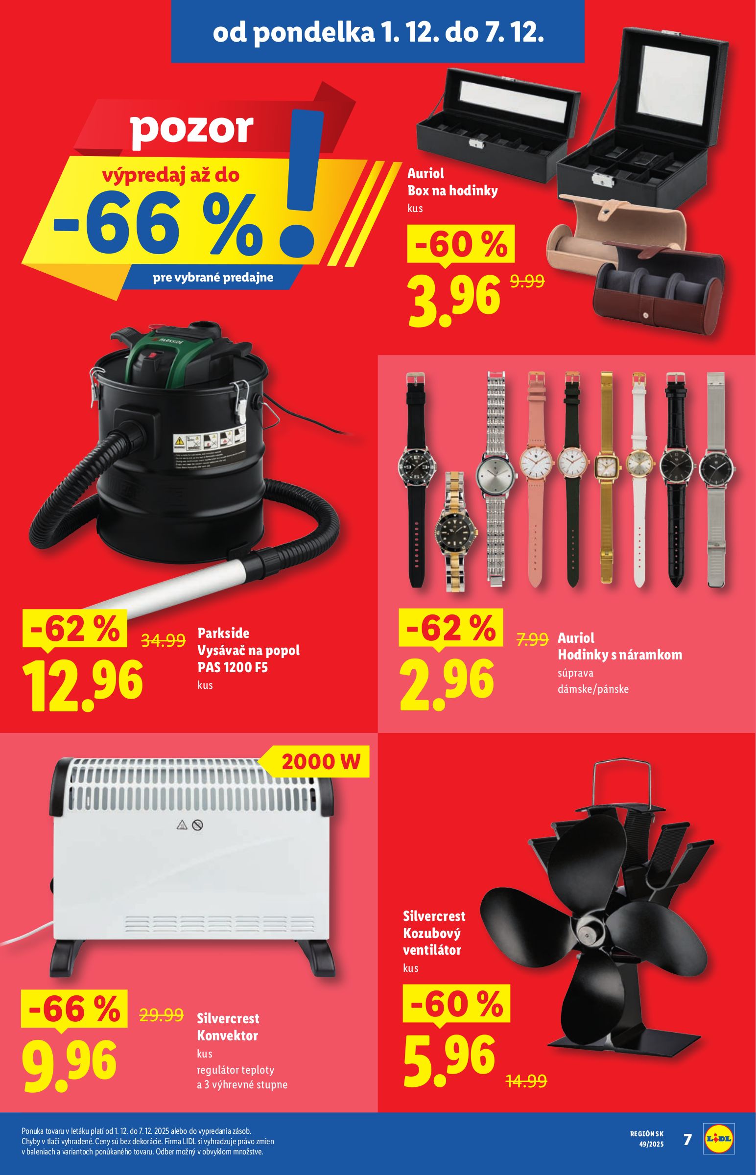 lidl - Leták Lidl - Špeciálne akcie - vybrané predajne platný od 01.12. do 07.12. - page: 9