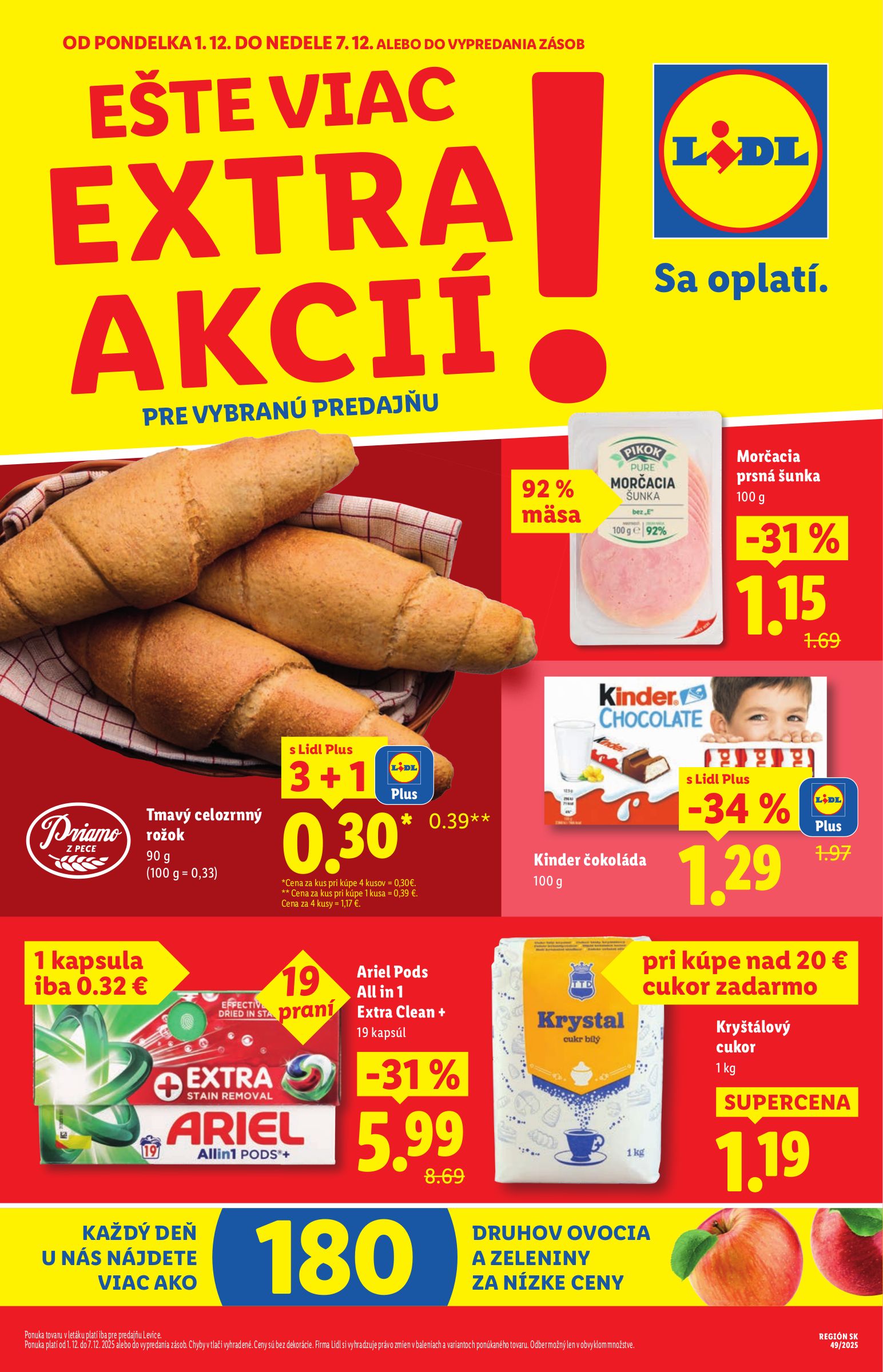 lidl - Leták Lidl - Špeciálne akcie - vybrané predajne platný od 01.12. do 07.12.