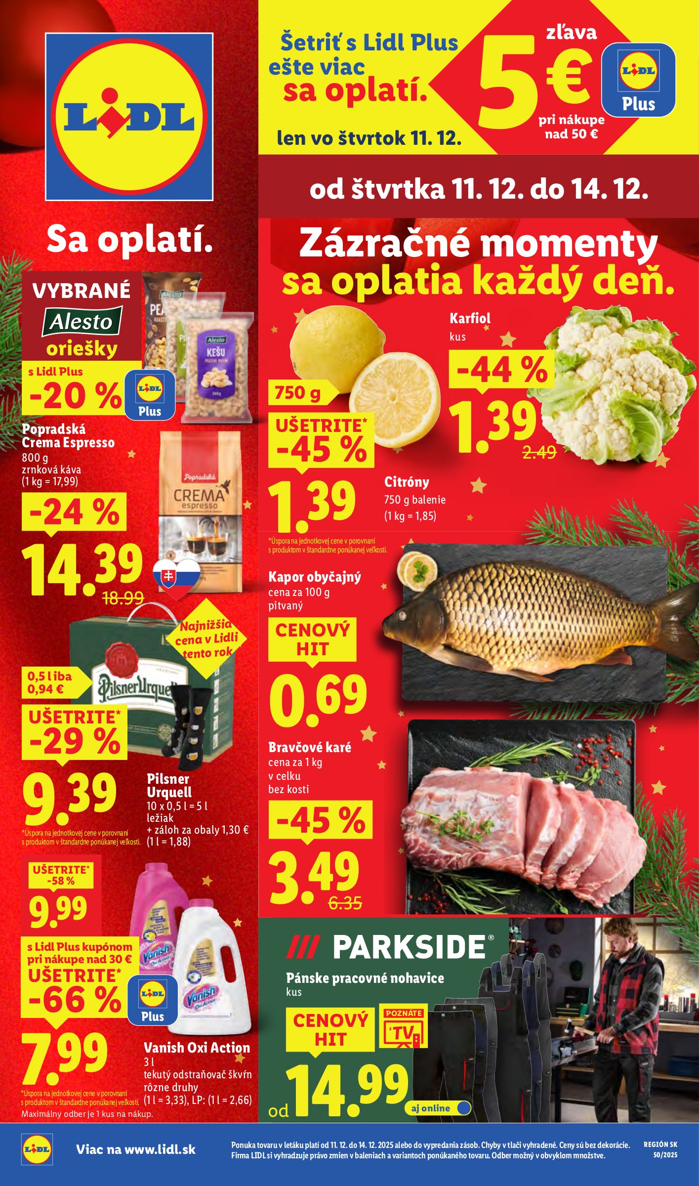 lidl - Leták Lidl platný od 11.12. do 14.12.
