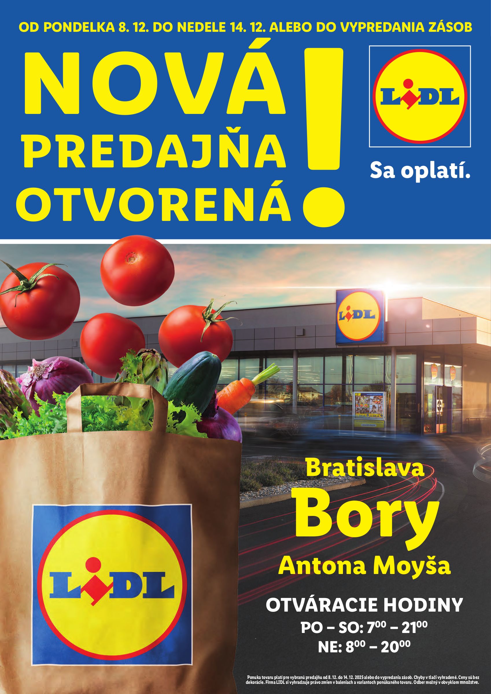 lidl - Leták Lidl - Nová predajňa v Boroch platný od 08.12. do 14.12.