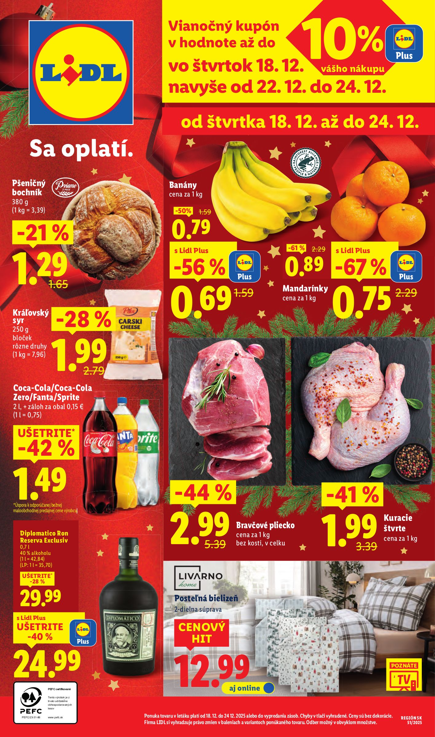 lidl - Leták Lidl platný od 18.12. do 24.12.