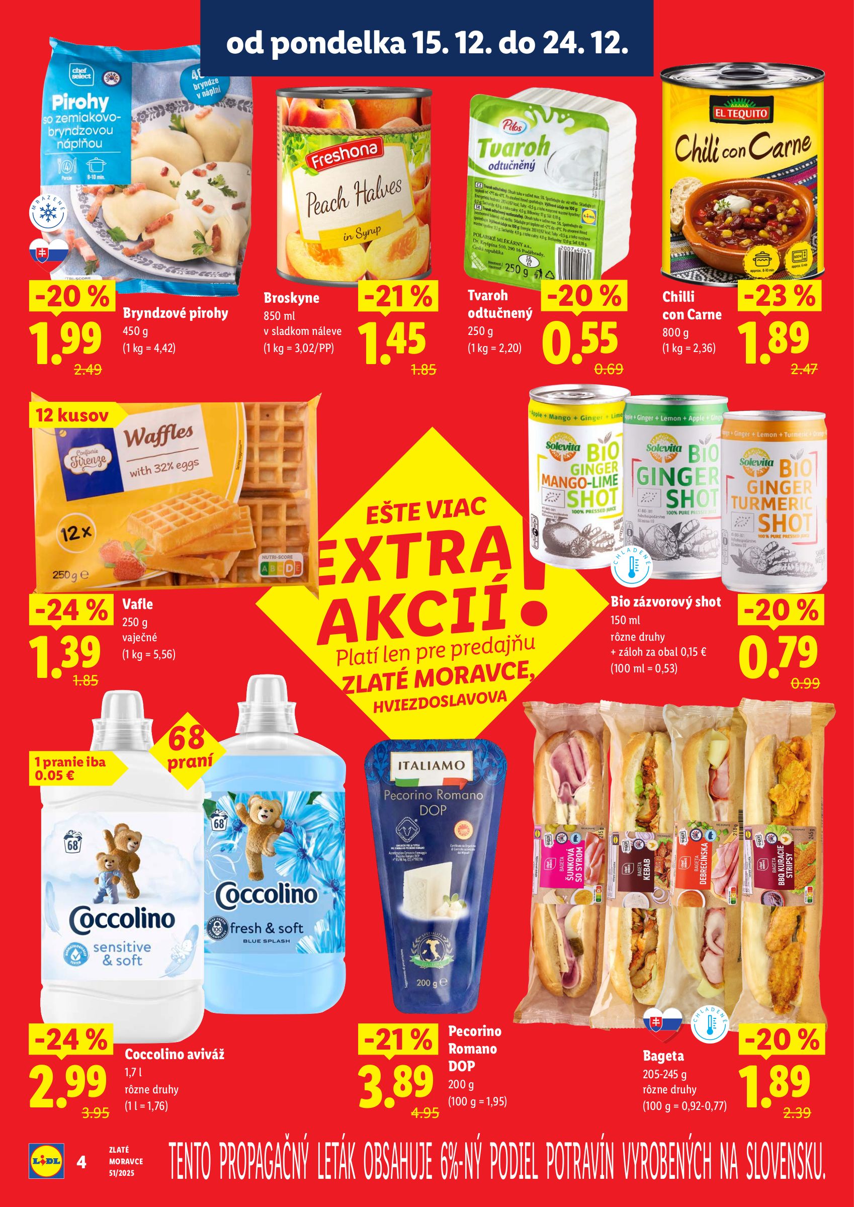 lidl - Leták Lidl - Nová predajňa v Zlatých Moravciach platný od 15.12. do 24.12. - page: 4