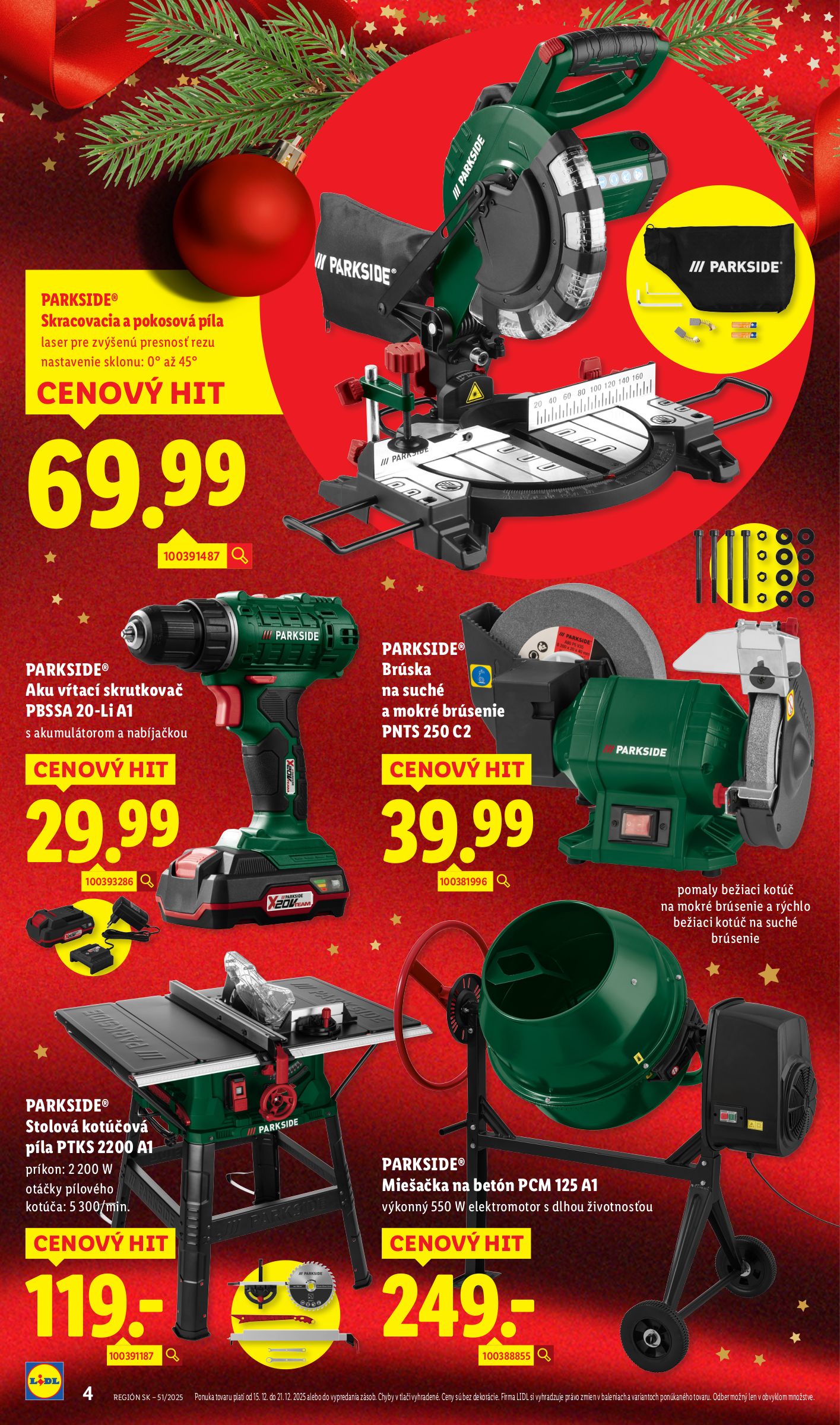 lidl - Leták Lidl.sk platný od 15.12. do 21.12. - page: 4