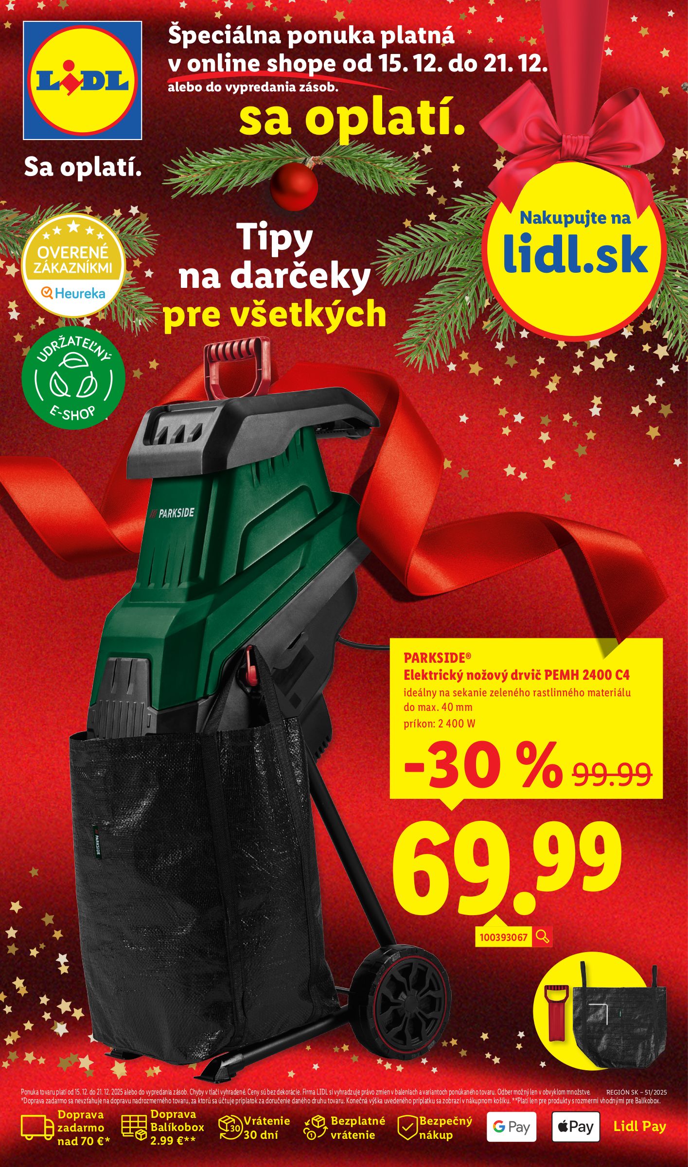 lidl - Leták Lidl.sk platný od 15.12. do 21.12.