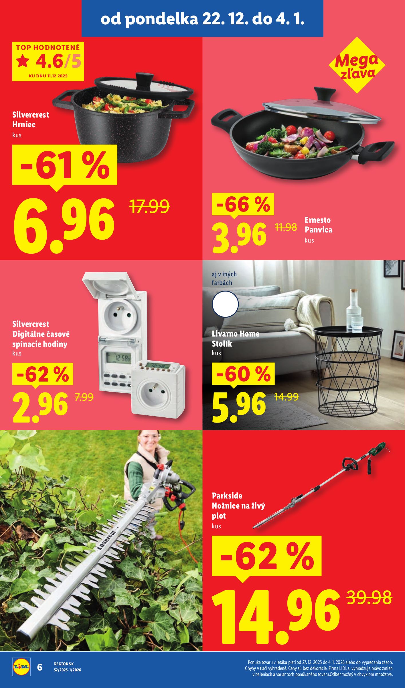 lidl - Leták Lidl - Špeciálne akcie - vybrané predajne platný od 27.12. do 04.01. - page: 6