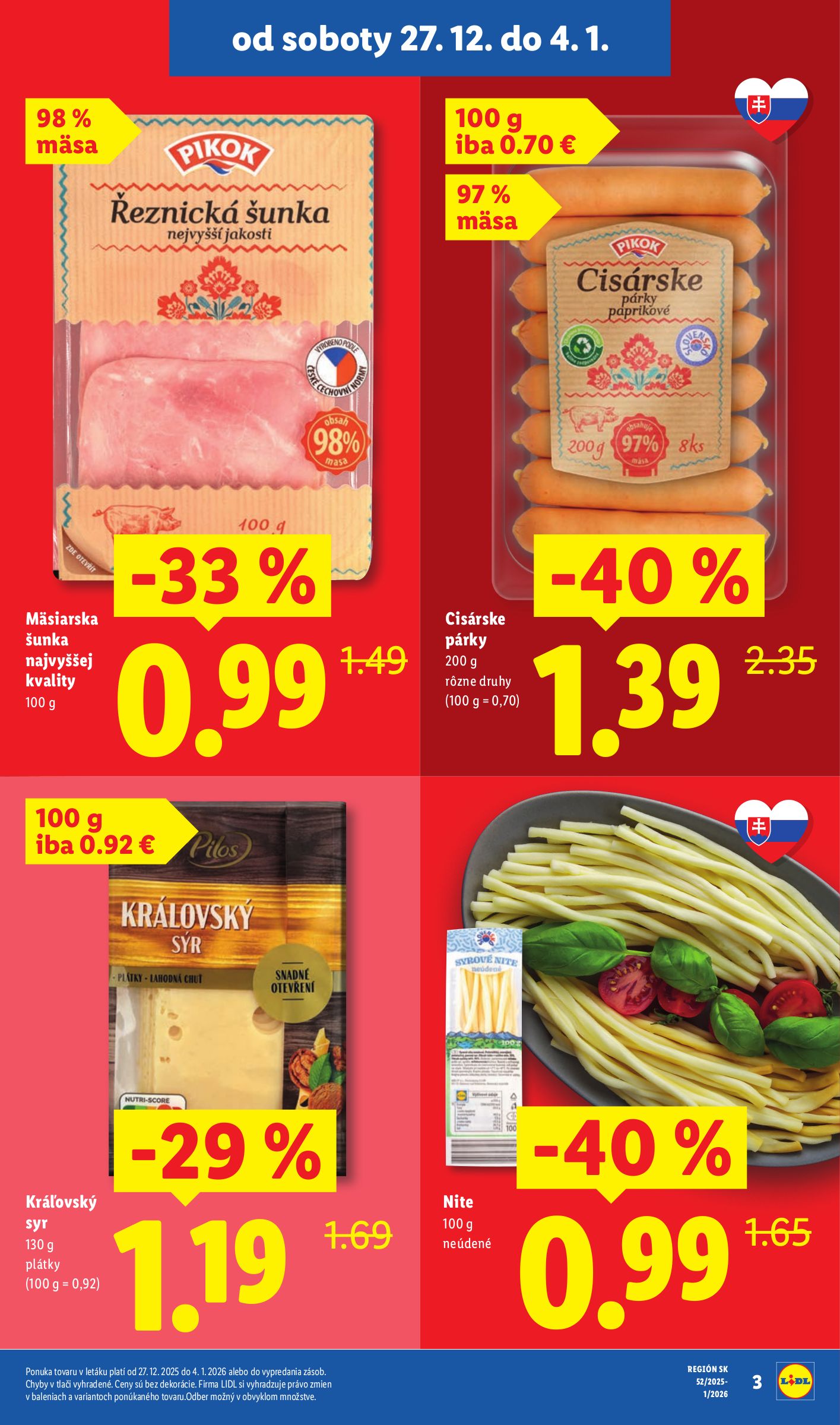 lidl - Leták Lidl - Špeciálne akcie - vybrané predajne platný od 27.12. do 04.01. - page: 3