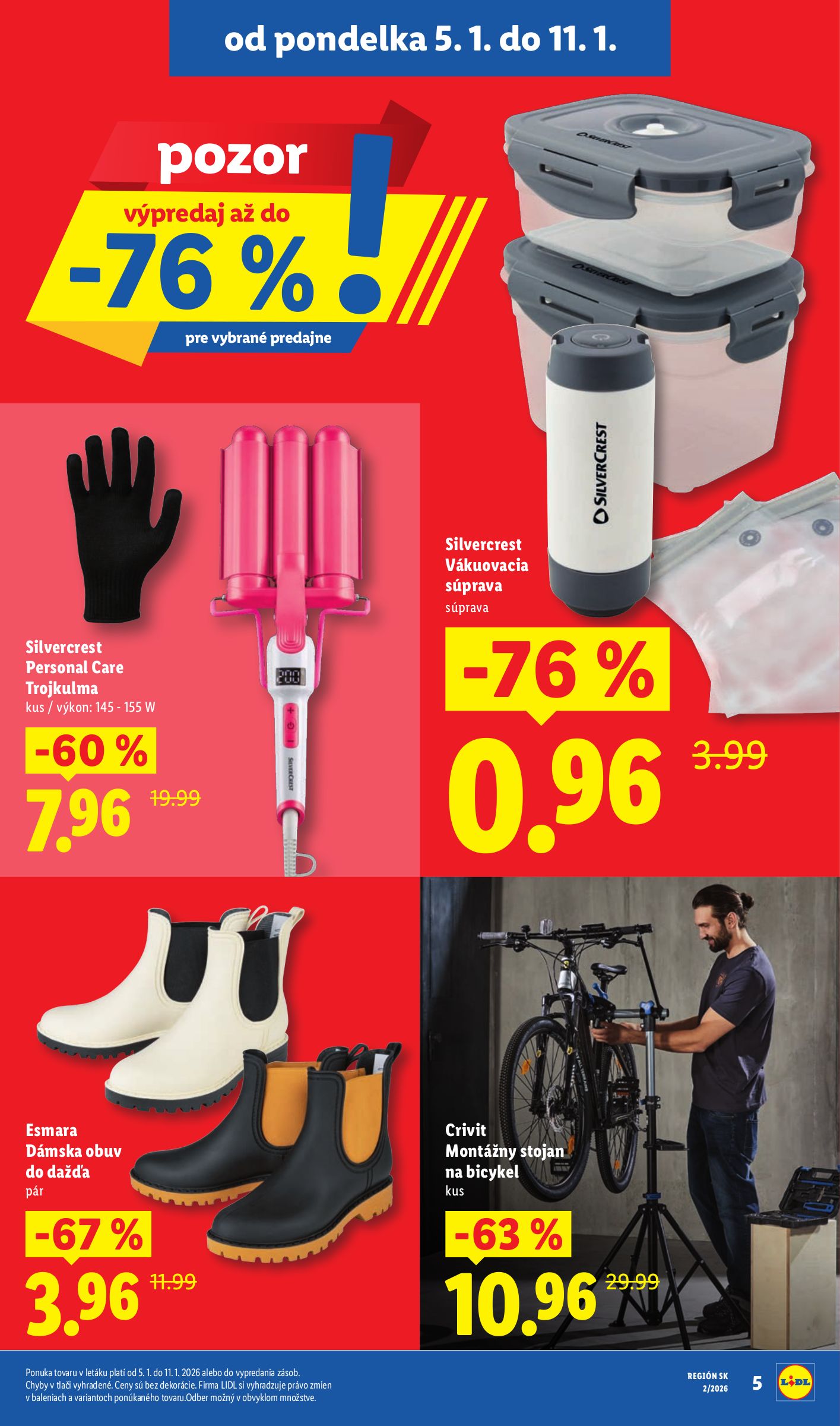 lidl - Leták Lidl - Špeciálne akcie - vybrané predajne platný od 05.01. do 11.01. - page: 5