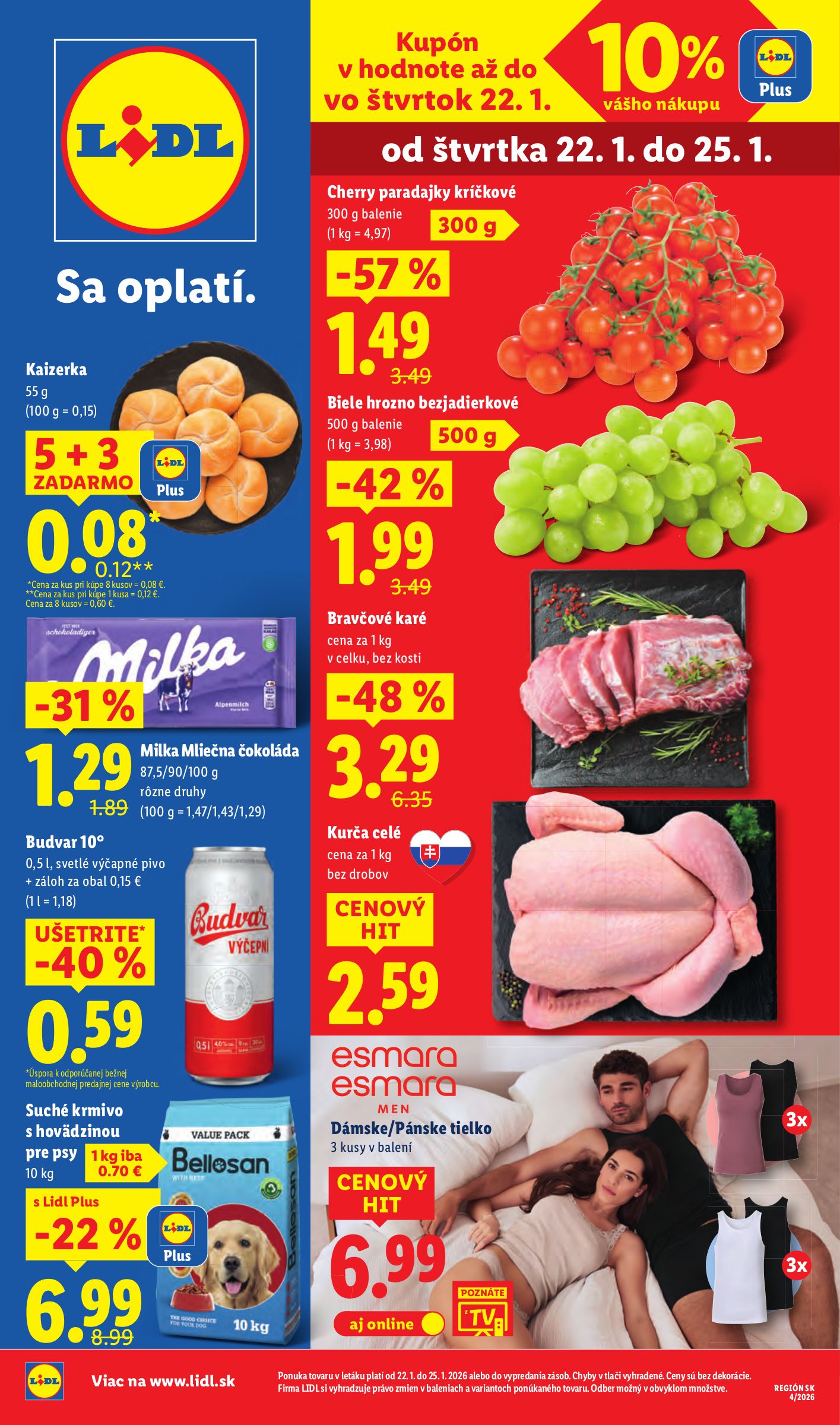 lidl - Leták Lidl platný od 22.01. do 25.01.