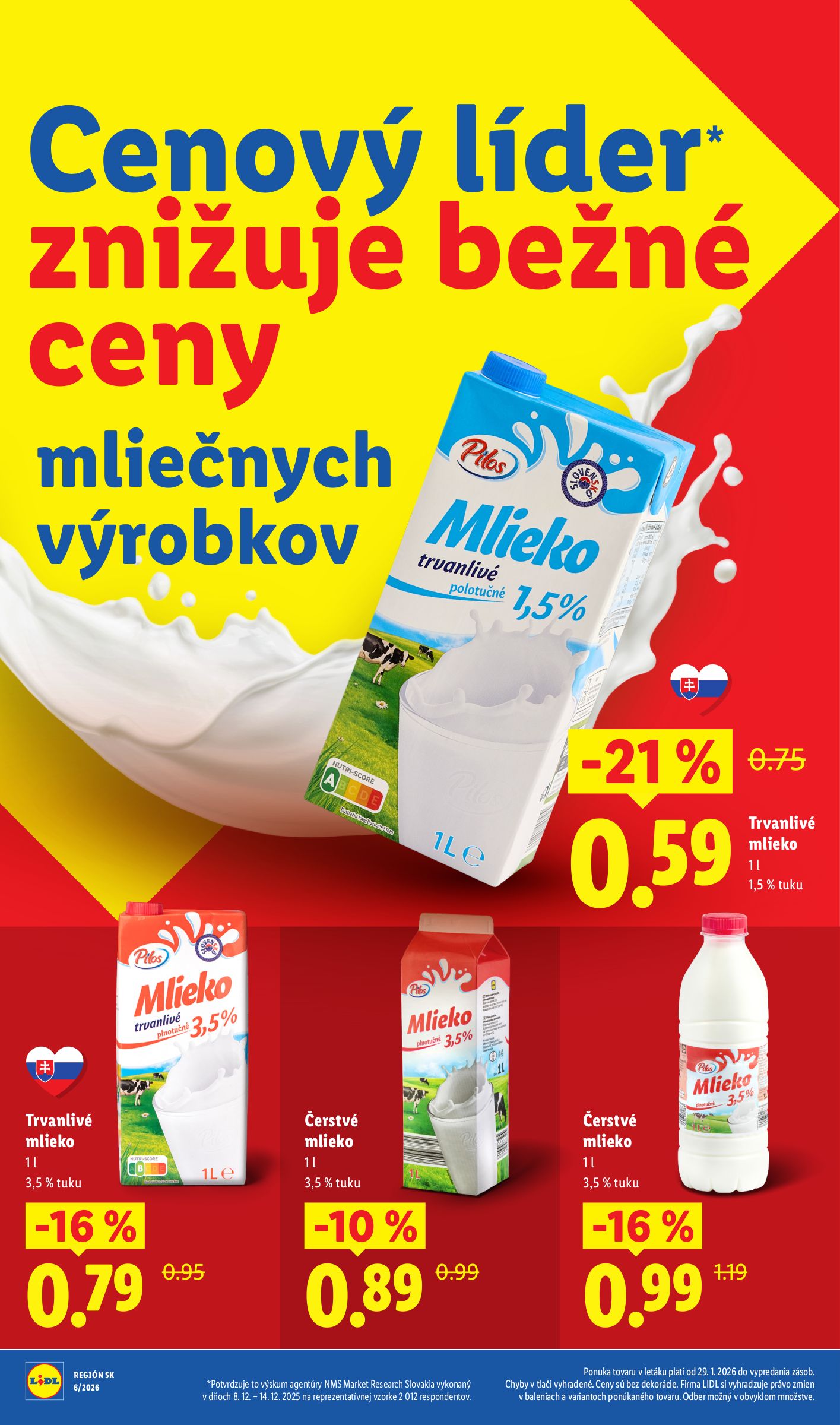 lidl - Leták Lidl - Cenový líder zlacňuje platný od 05.02.2026 do 31.12.2026