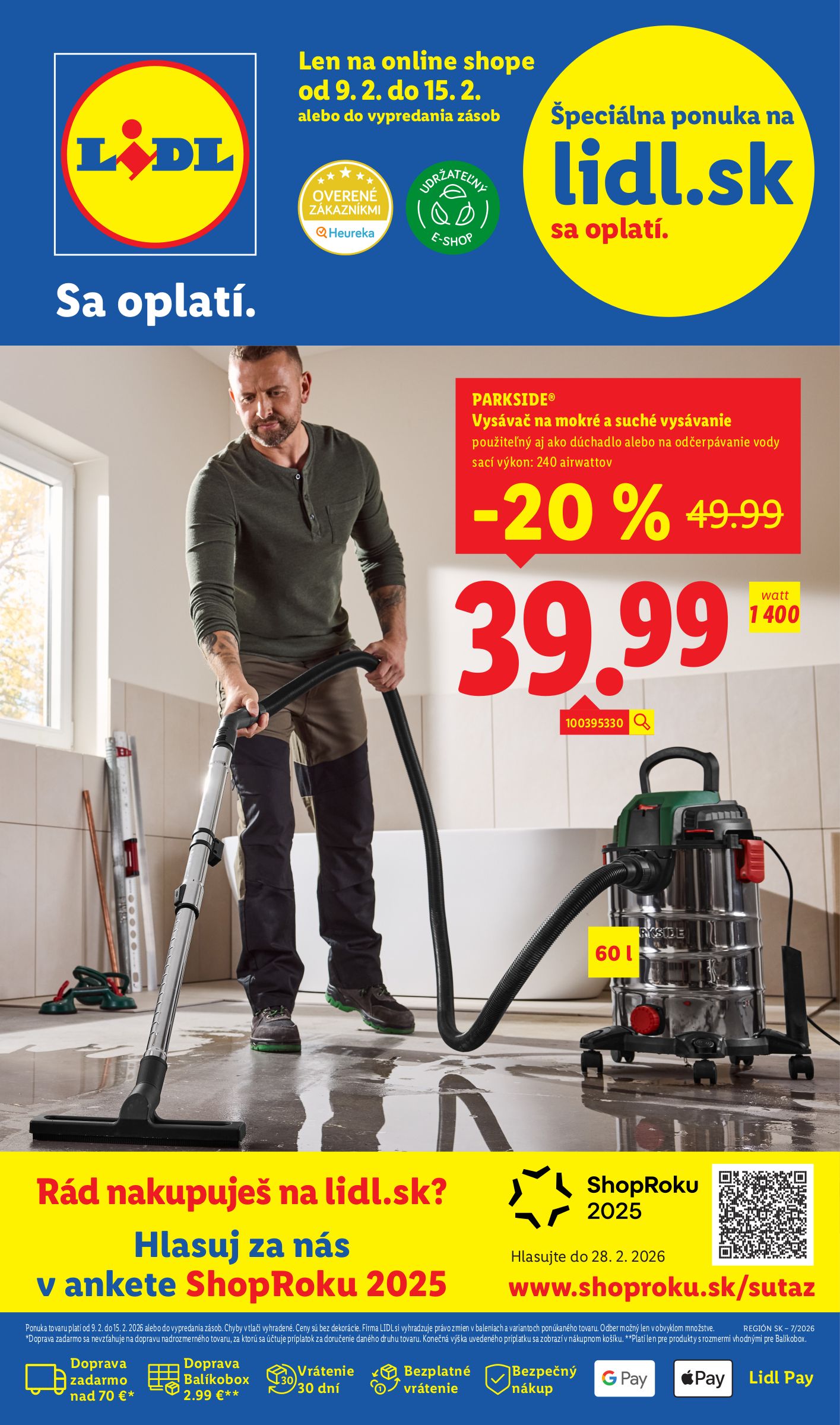 lidl - Leták Lidl.sk platný od 09.02.2026 do 15.02.2026