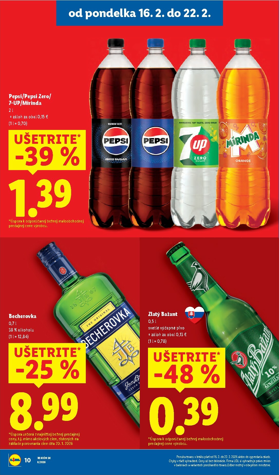 lidl - Leták Lidl platný od 16.02.2026 do 22.02.2026 - page: 10