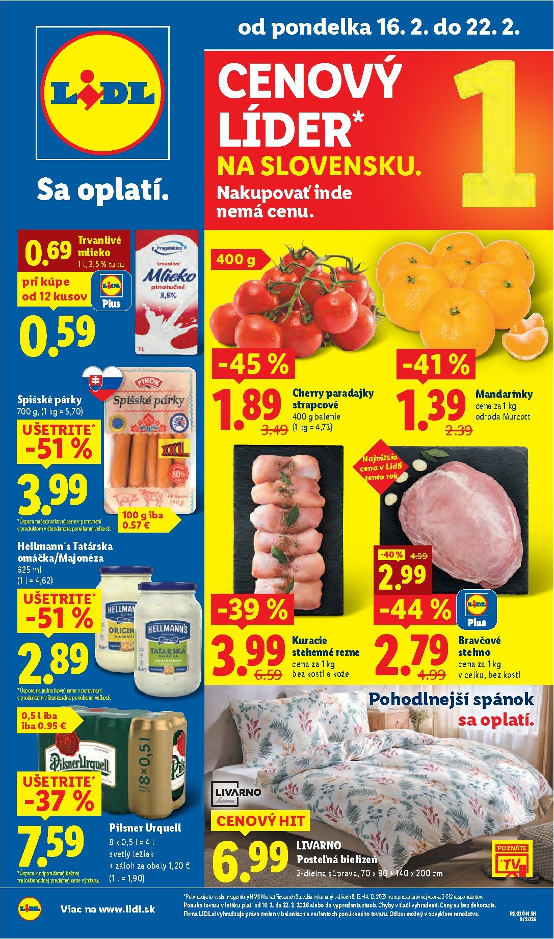 lidl - Leták Lidl platný od 16.02.2026 do 22.02.2026