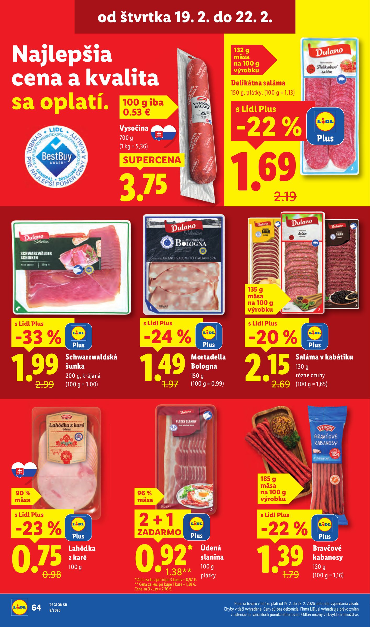 lidl - Leták Lidl platný od 19.02.2026 do 22.02.2026 - page: 22