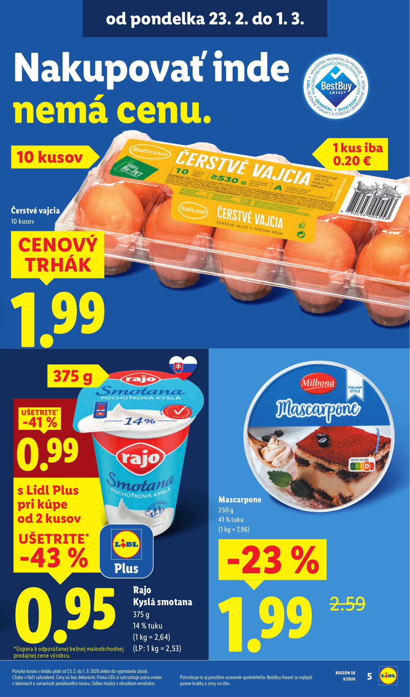 lidl - Leták Lidl platný od 26.02.2026 do 01.03.2026 - page: 5