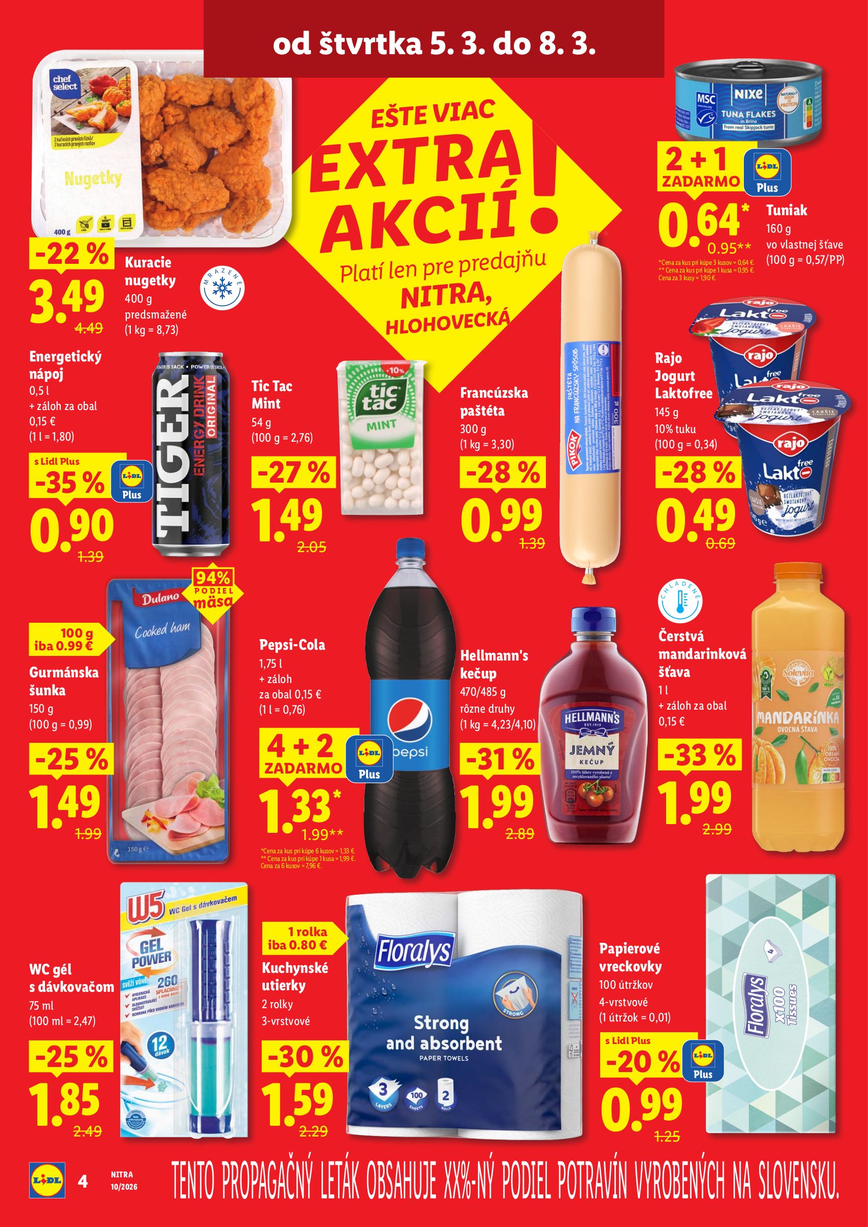 lidl - Leták Lidl - Nová predajňa v Nitre platný od 05.03.2026 do 08.03.2026 - page: 4