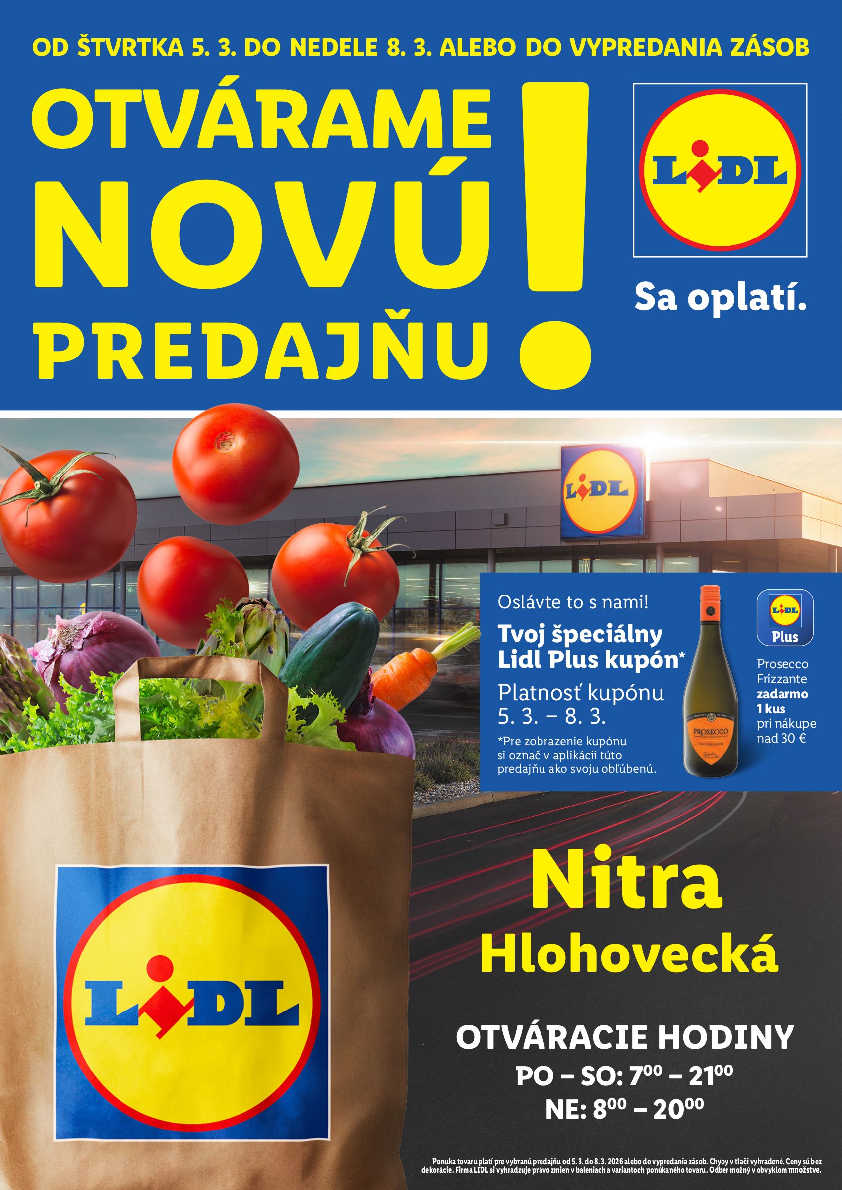 lidl - Leták Lidl - Nová predajňa v Nitre platný od 05.03.2026 do 08.03.2026 - page: 1