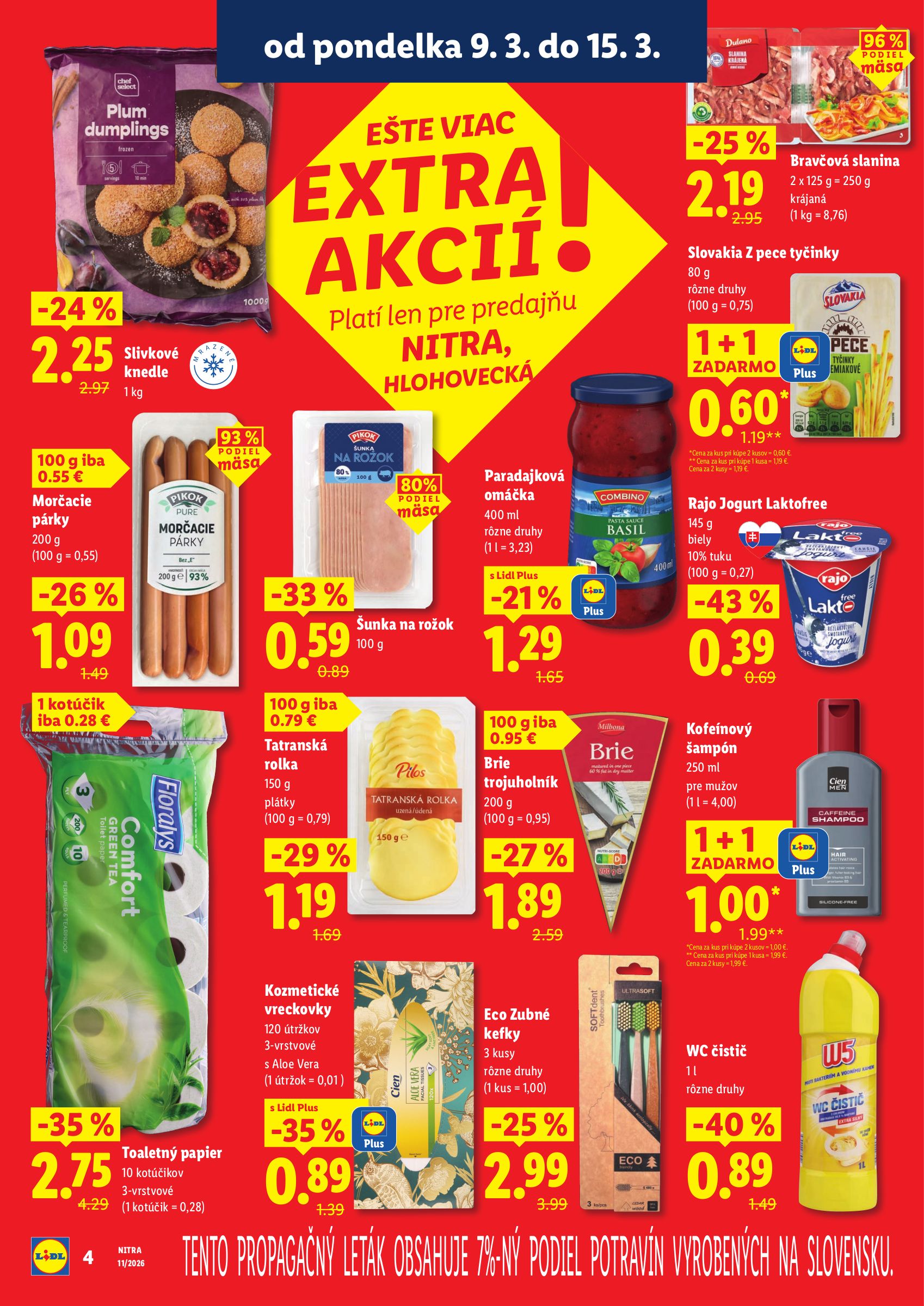 lidl - Leták Lidl - Nová predajňa v Nitre platný od 09.03.2026 do 15.03.2026 - page: 4