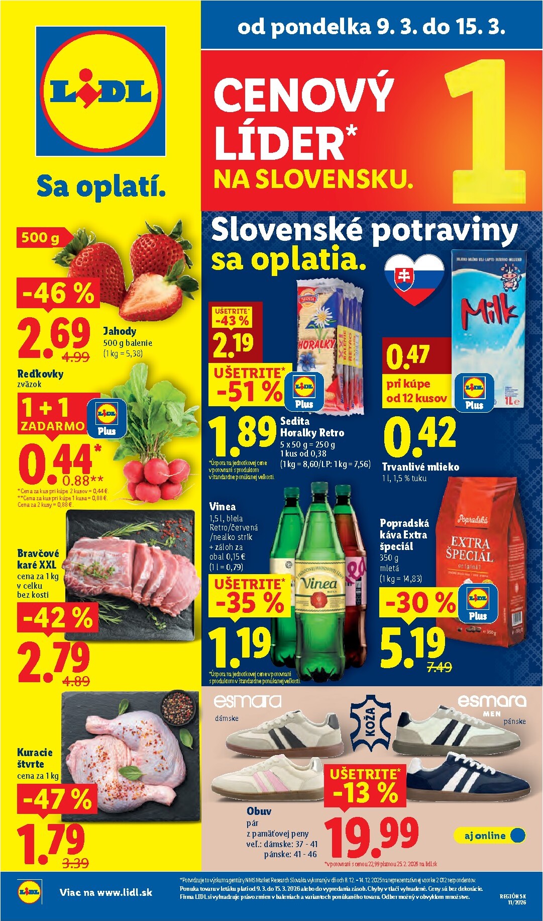 lidl - Leták Lidl platný od 09.03.2026 do 15.03.2026 - page: 1