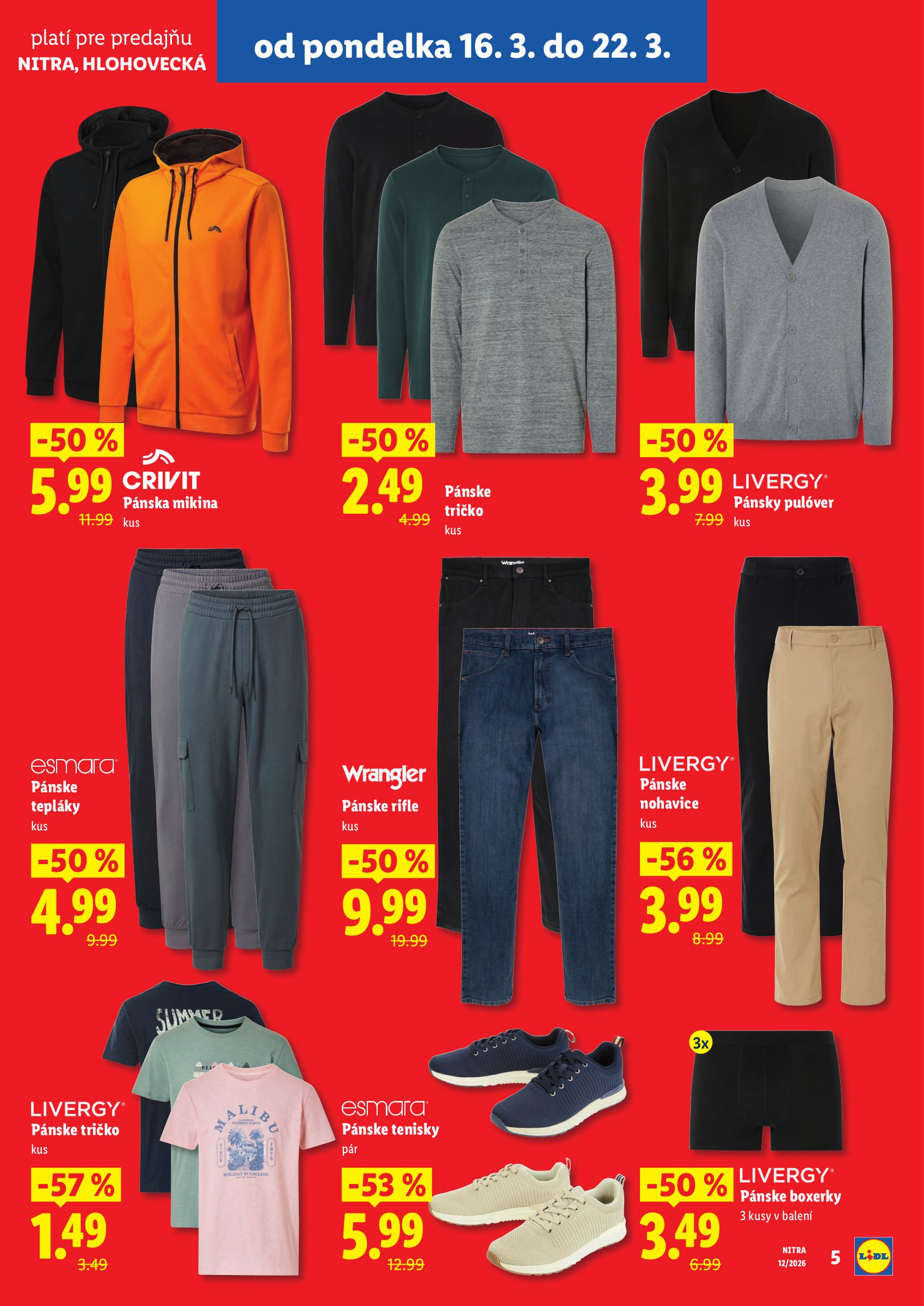 lidl - Leták Lidl - Nová predajňa v Nitre platný od 16.03.2026 do 22.03.2026 - page: 5