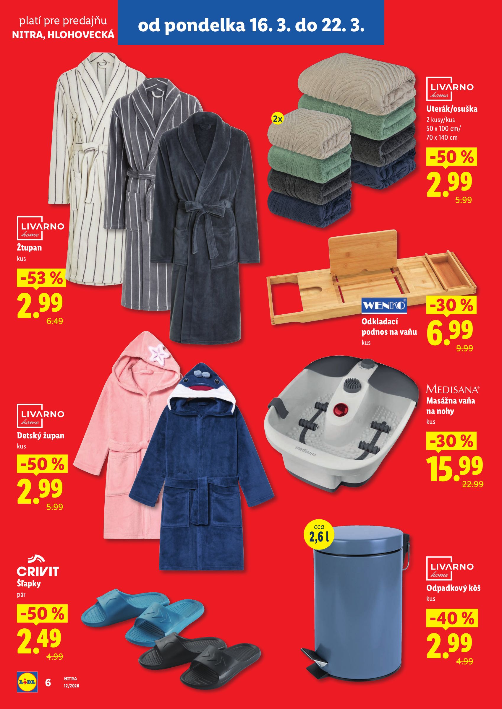 lidl - Leták Lidl - Nová predajňa v Nitre platný od 16.03.2026 do 22.03.2026 - page: 6