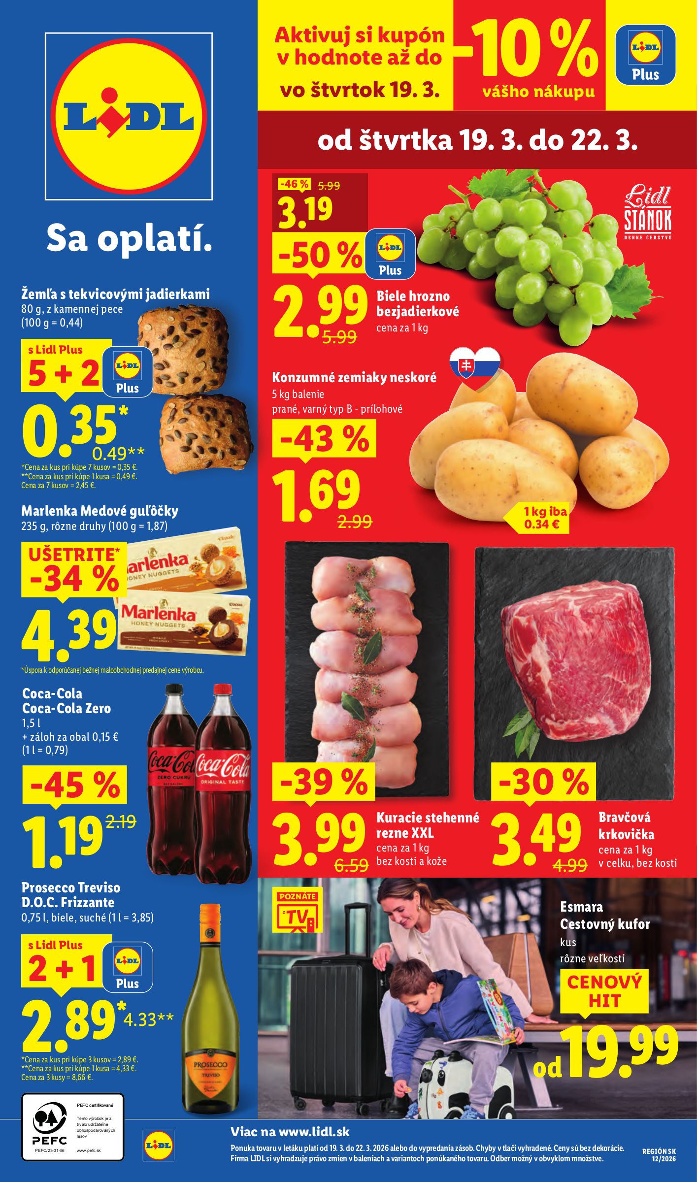 lidl - Leták Lidl platný od 19.03.2026 do 22.03.2026 - page: 1