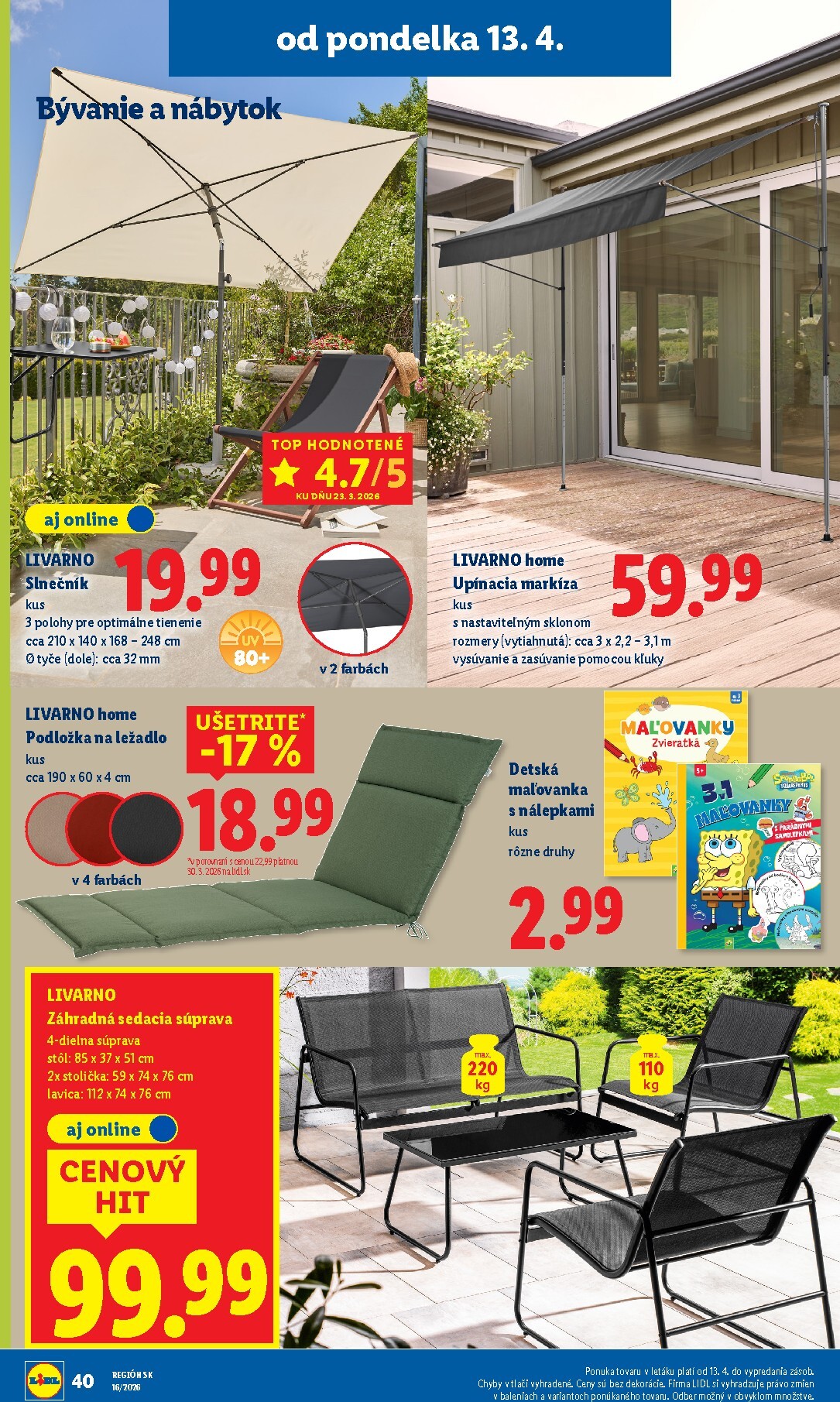lidl - Nový leták Lidl platný od pondelka, 13.04.2026 do nedele, 19.04.2026 - page: 44