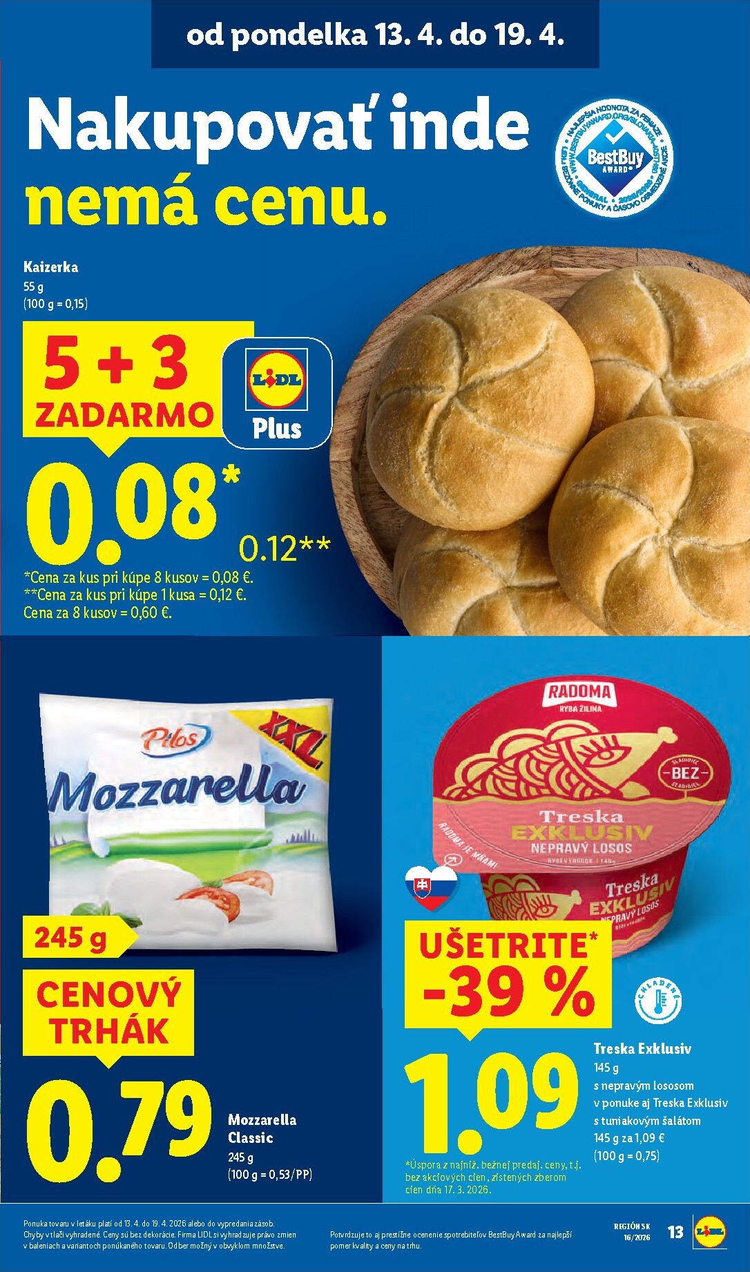 lidl - Nový leták Lidl platný od pondelka, 13.04.2026 do nedele, 19.04.2026 - page: 15