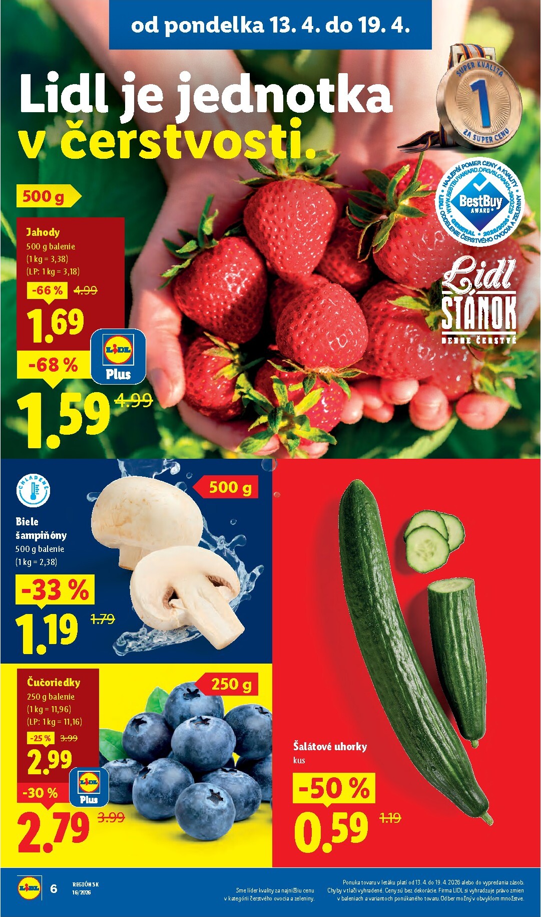 lidl - Nový leták Lidl platný od pondelka, 13.04.2026 do nedele, 19.04.2026 - page: 6