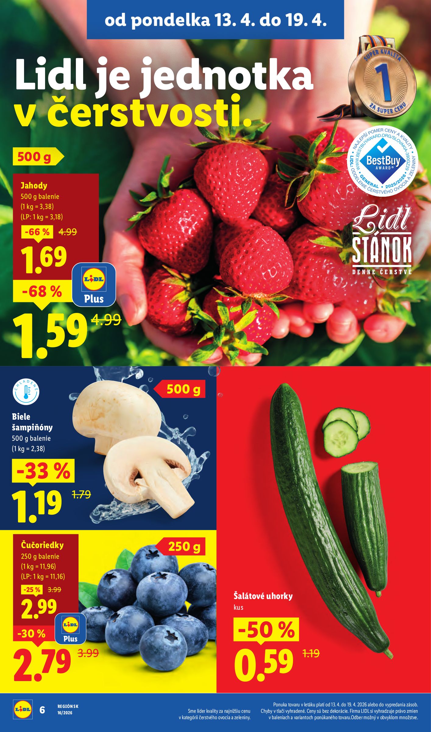 lidl - Aktuálny leták Lidl platný od pondelka, 13.04.2026 do nedele, 19.04.2026 - page: 6