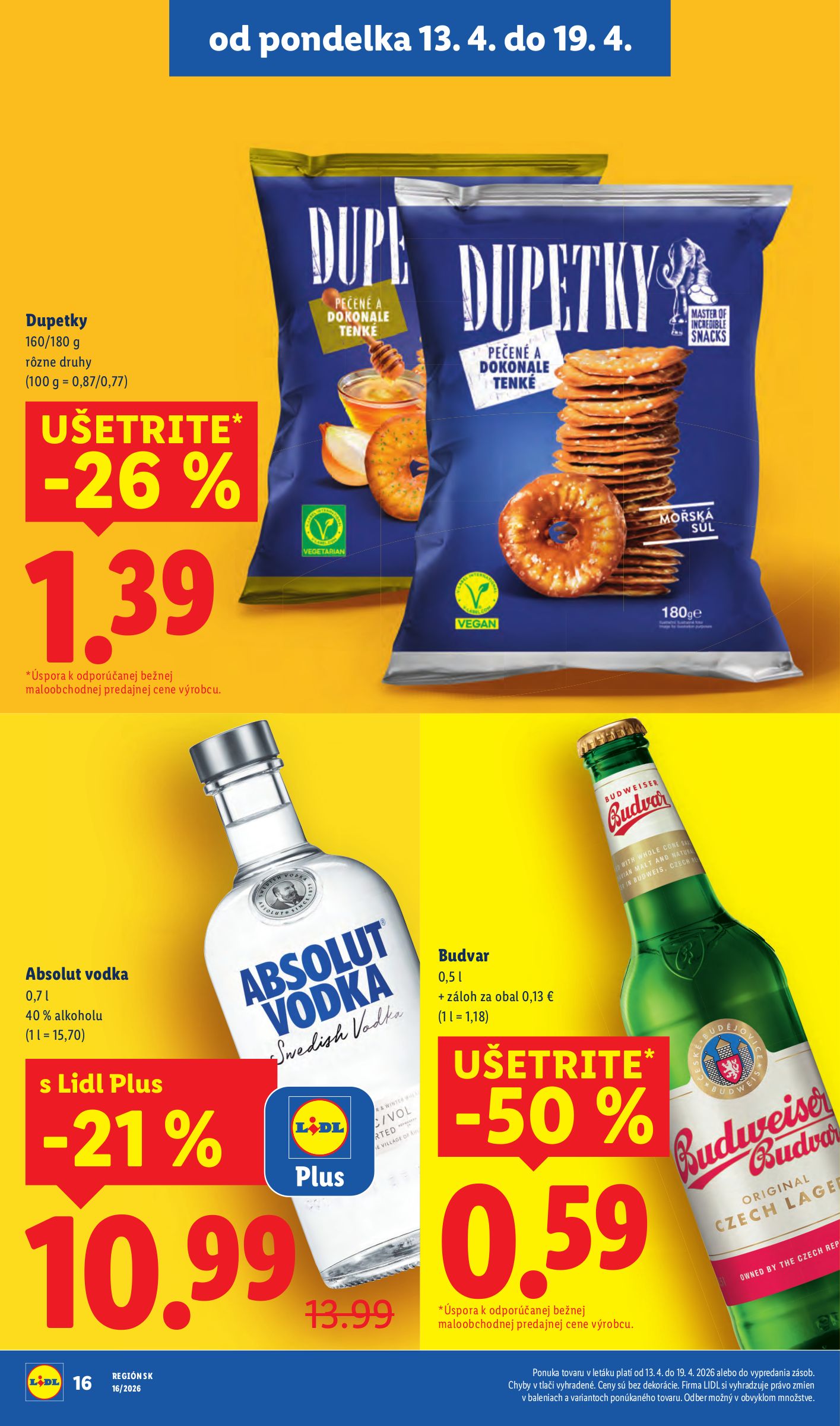 lidl - Aktuálny leták Lidl platný od pondelka, 13.04.2026 do nedele, 19.04.2026 - page: 18
