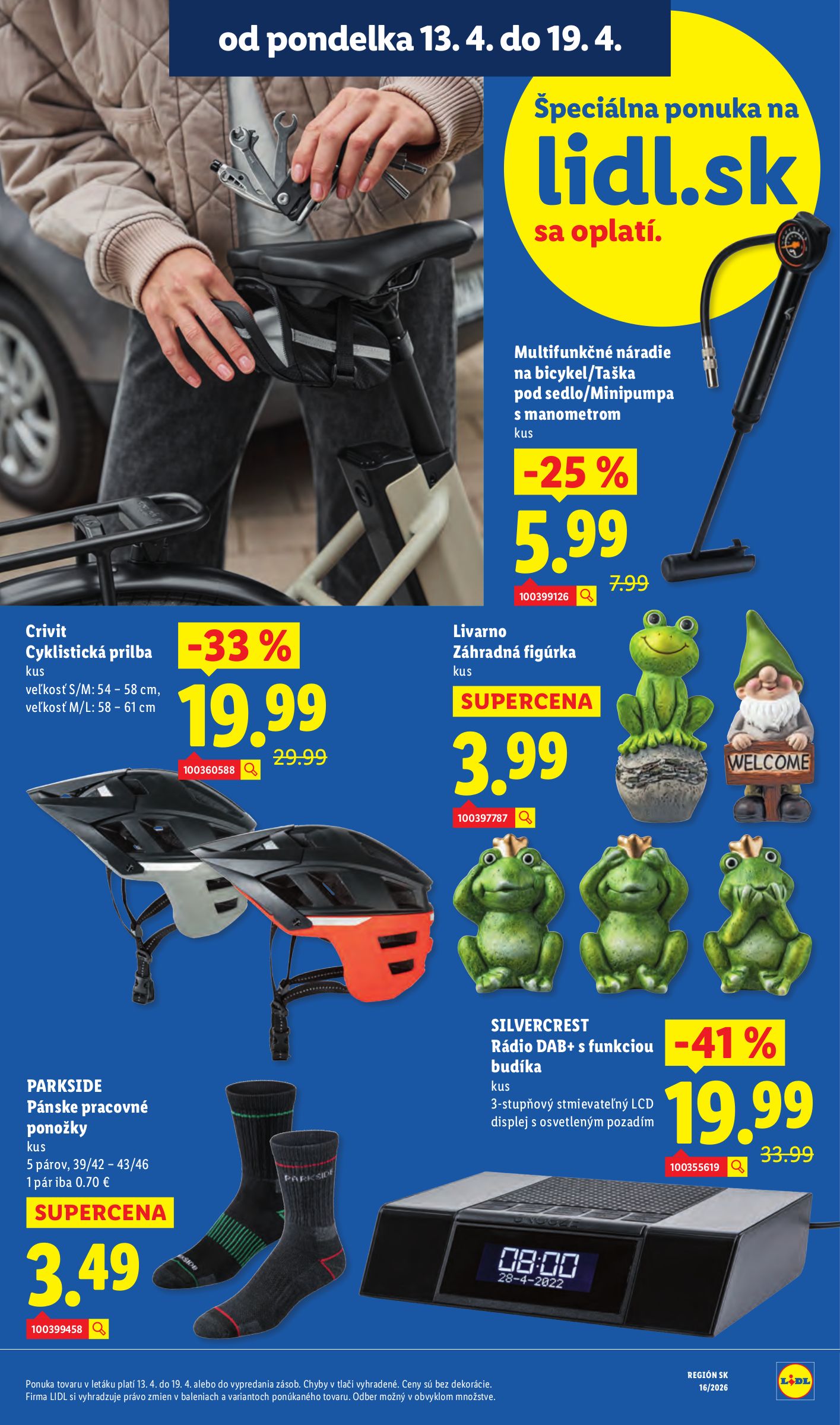 lidl - Aktuálny leták Lidl platný od pondelka, 13.04.2026 do nedele, 19.04.2026 - page: 47