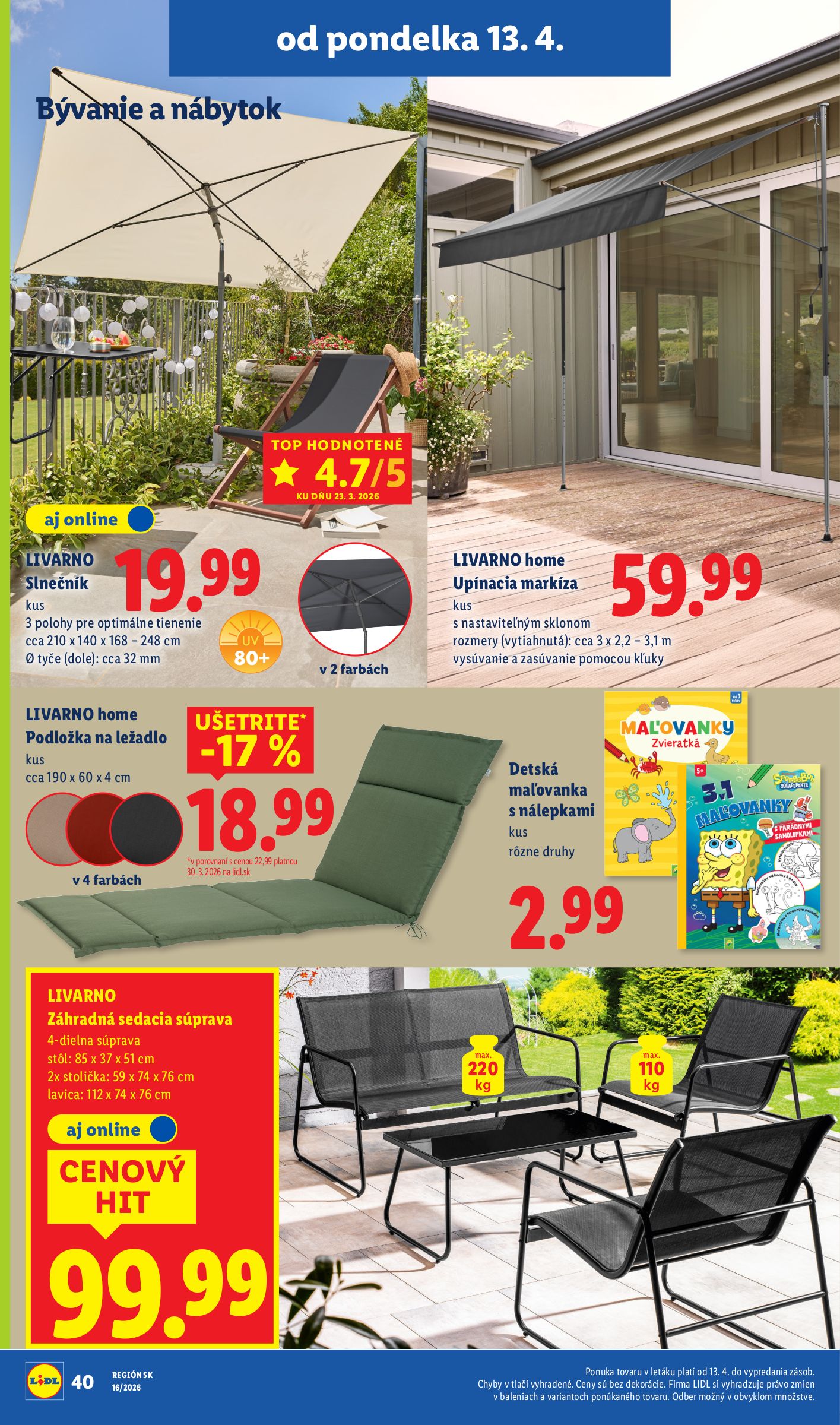 lidl - Aktuálny leták Lidl platný od pondelka, 13.04.2026 do nedele, 19.04.2026 - page: 44