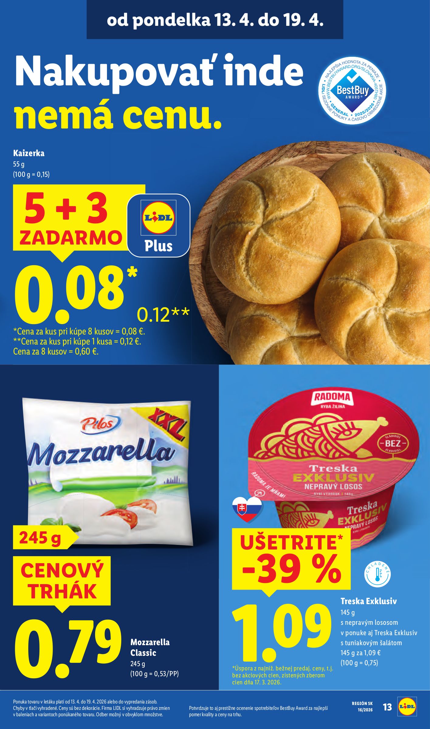 lidl - Aktuálny leták Lidl platný od pondelka, 13.04.2026 do nedele, 19.04.2026 - page: 15