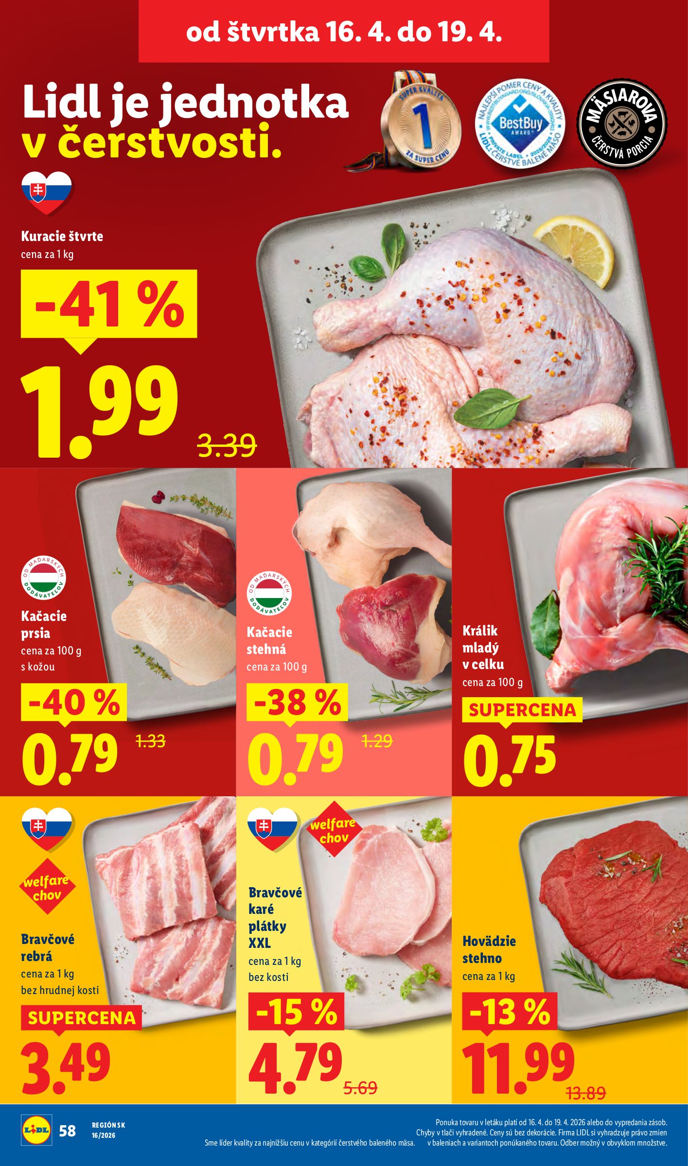 lidl - Aktuálny leták Lidl platný od pondelka, 13.04.2026 do nedele, 19.04.2026 - page: 58