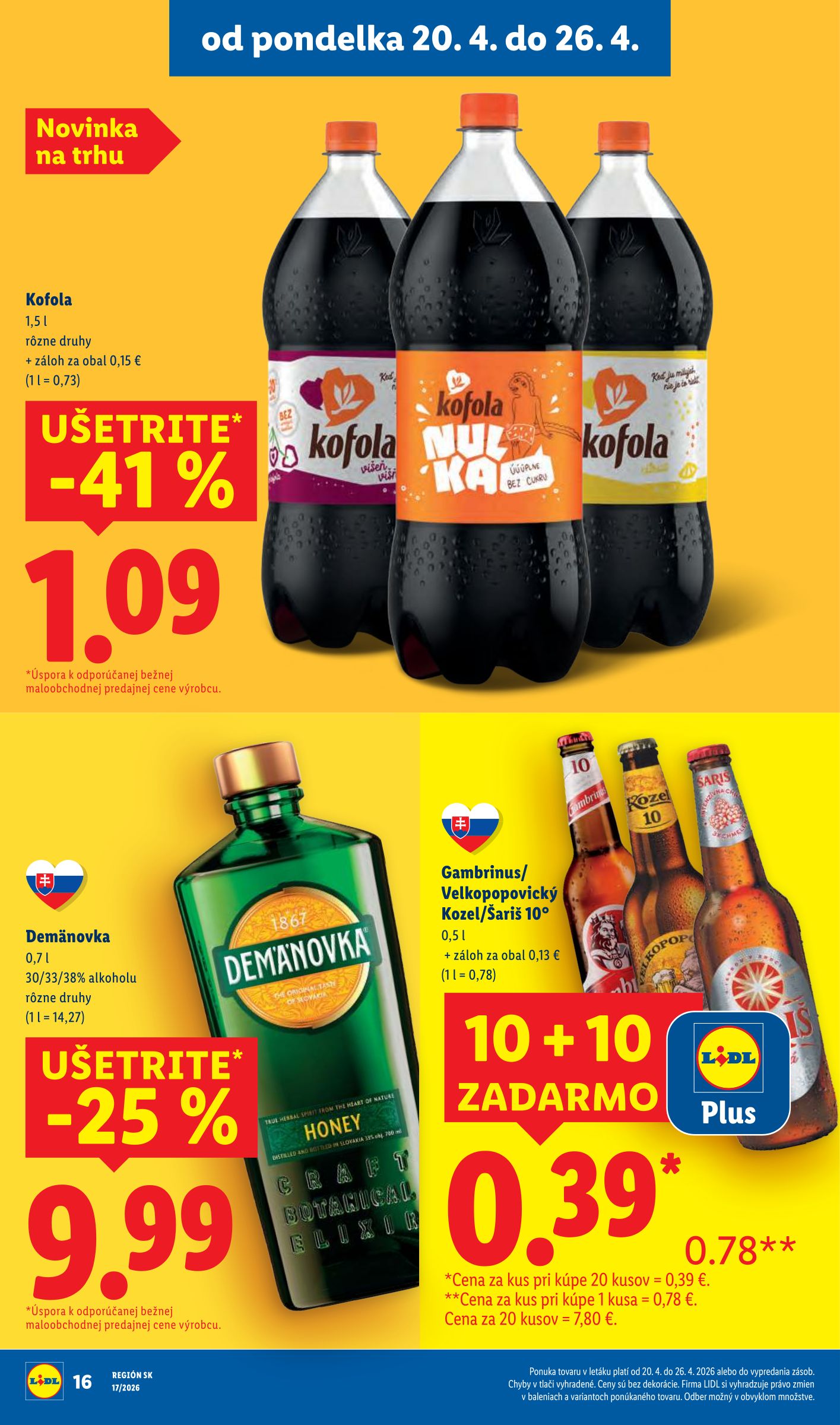 lidl - Nový leták Lidl od pondelka, 20.04.2026 do nedele, 26.04.2026 - page: 16